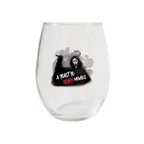 Scream Ghost Face Glass Wine Tumbler Set of 4