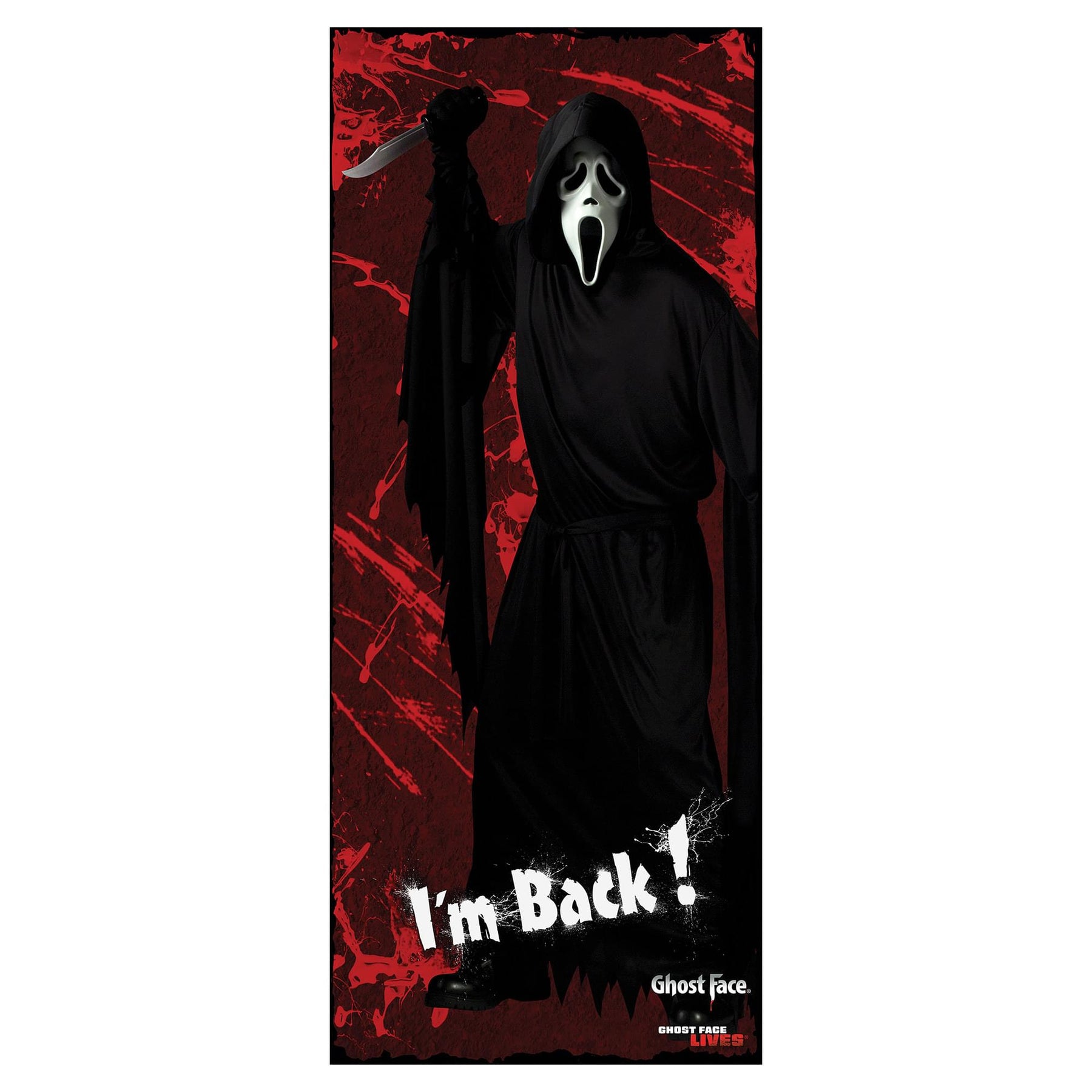 Ghost Face Door Cover Halloween Decor