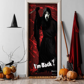 Ghost Face Door Cover Halloween Decor