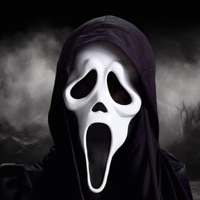 Ghost Face Adult Costume Mask w/ Shroud