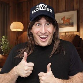 Saturday Night Live Waynes World Wayne Excellent! Costume Wig & Hat