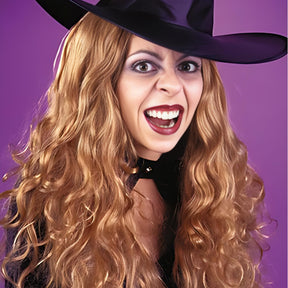 30" Curly Auburn Costume Wig