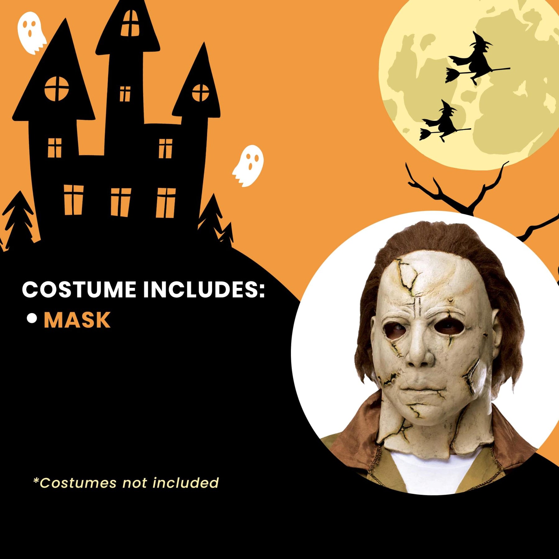 Halloween Michael Myers Child Costume Mask | One Size