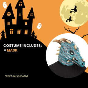 Ice Dragon (Blue) Adult Costume Mask