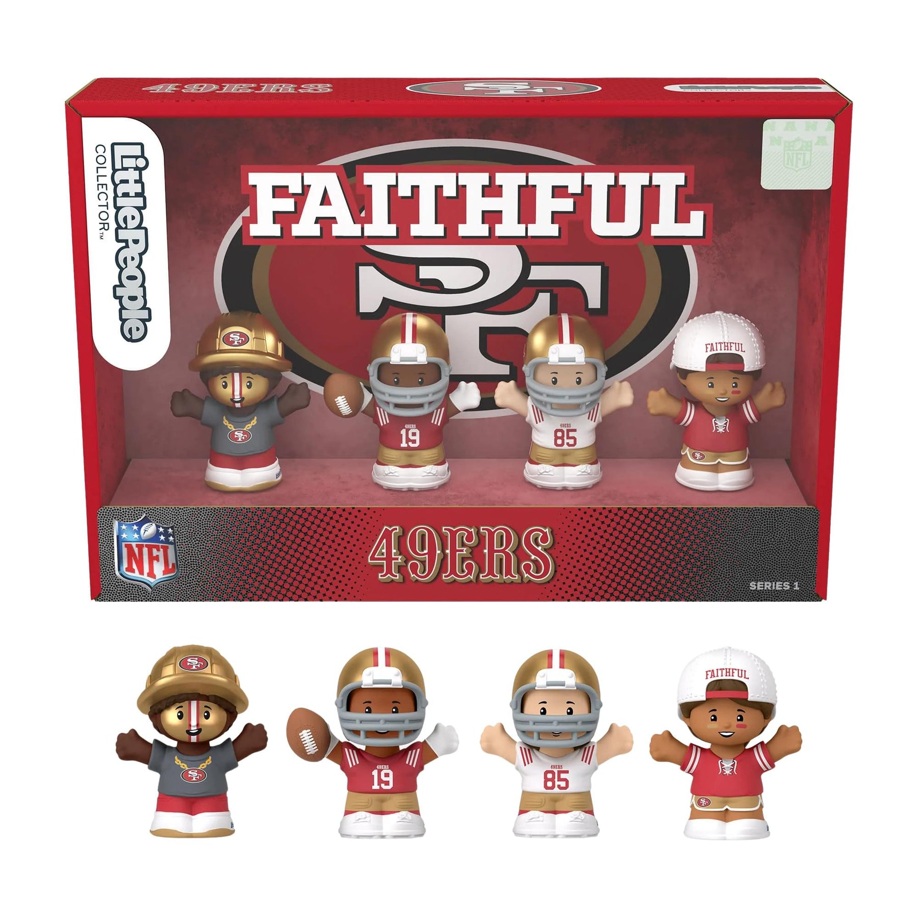 San Francisco 49ers 4-Piece NFL Little People Collector Set