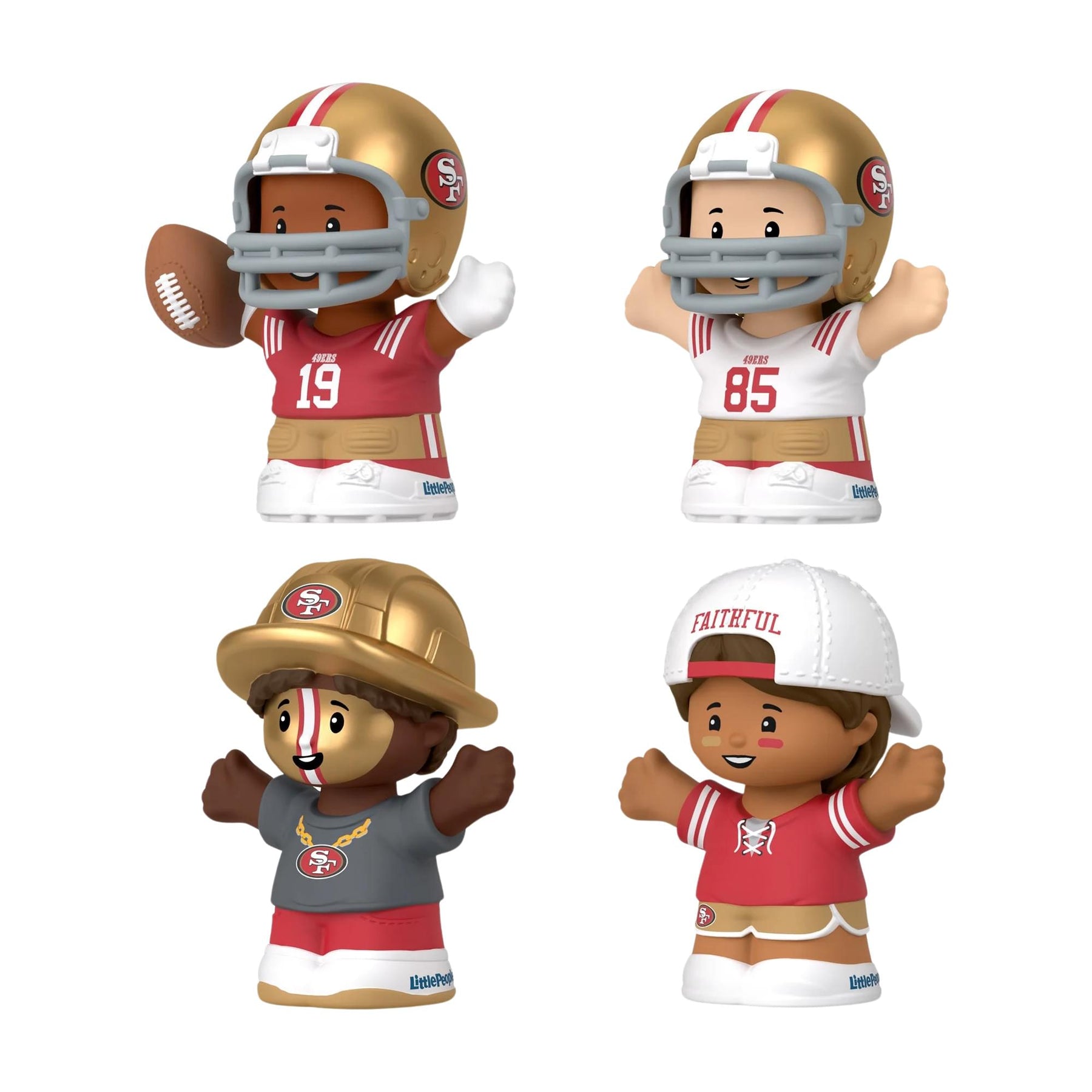 San Francisco 49ers 4-Piece NFL Little People Collector Set