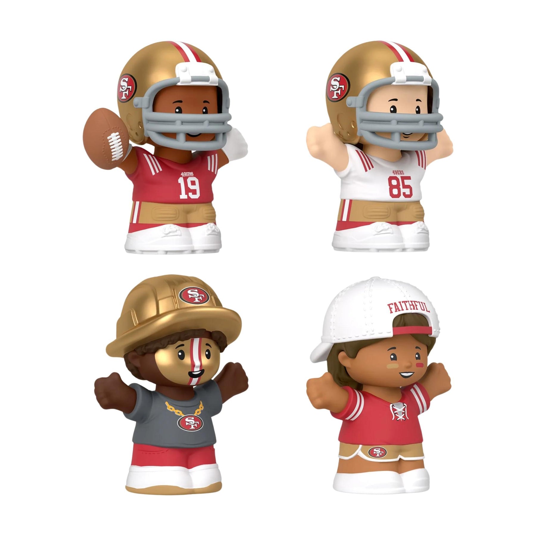 San Francisco 49ers 4-Piece NFL Little People Collector Set