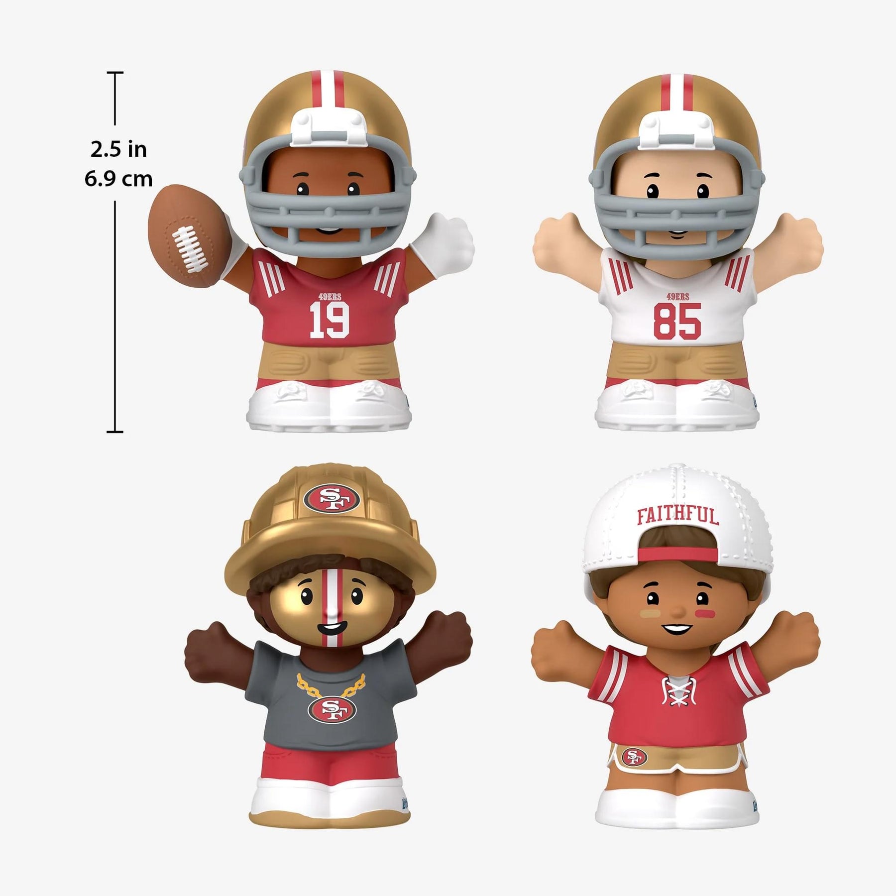 San Francisco 49ers 4-Piece NFL Little People Collector Set