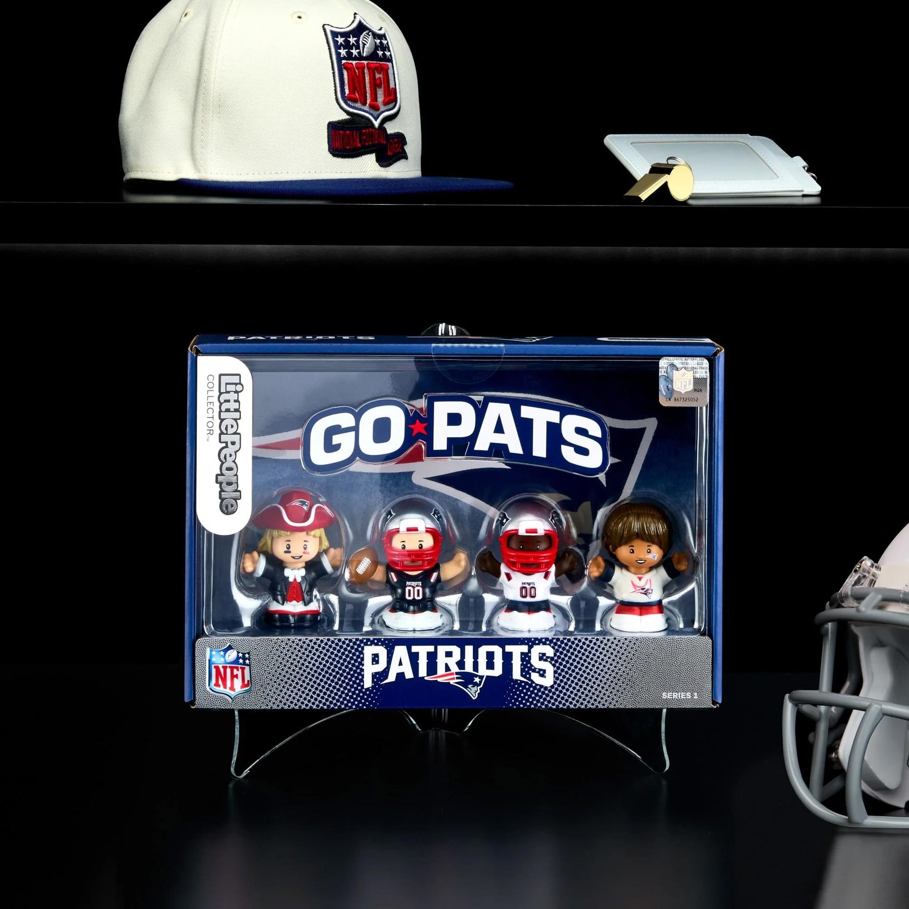 New England Patriots 4-Piece NFL Little People Collector Set