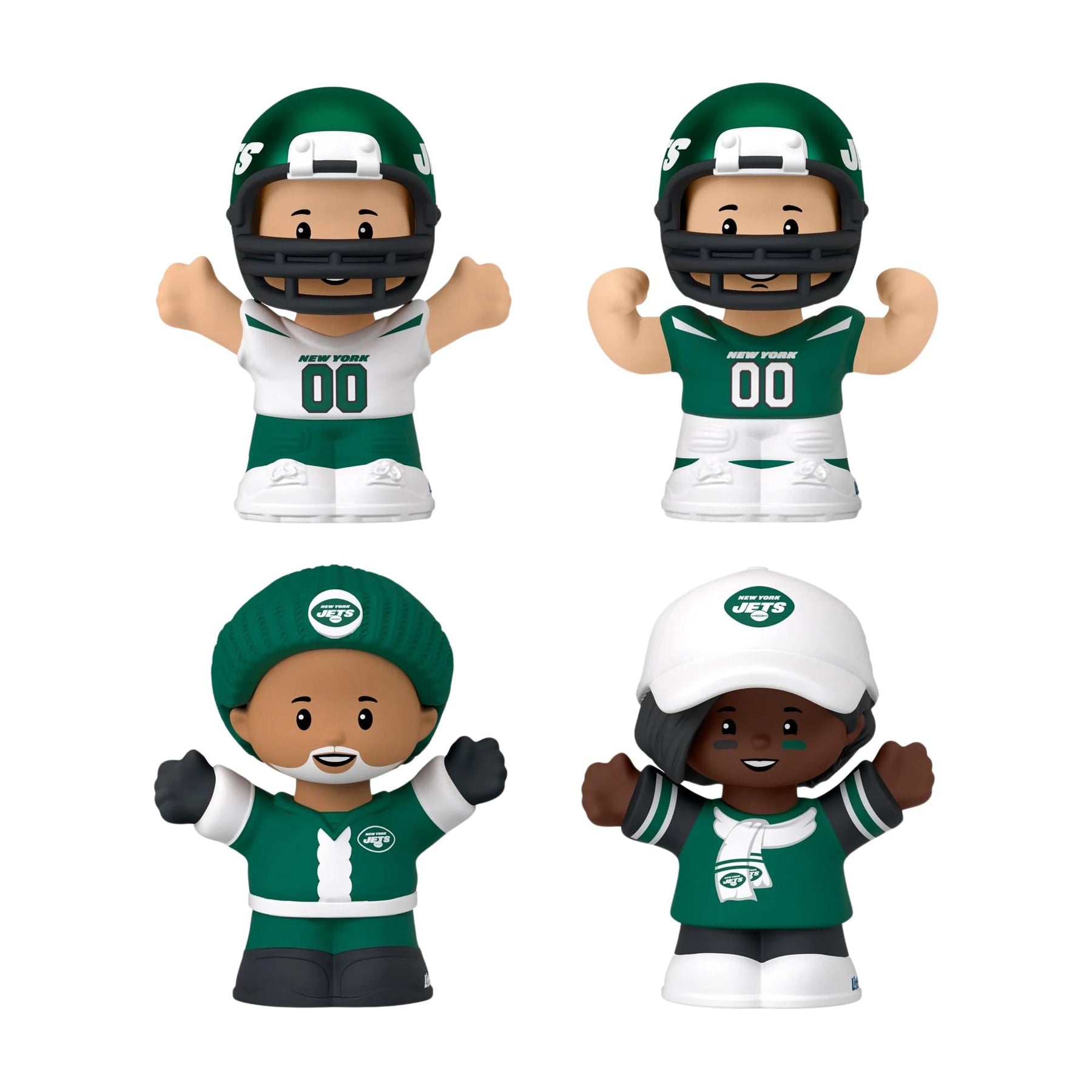 New York Jets 4-Piece NFL Little People Collector Set