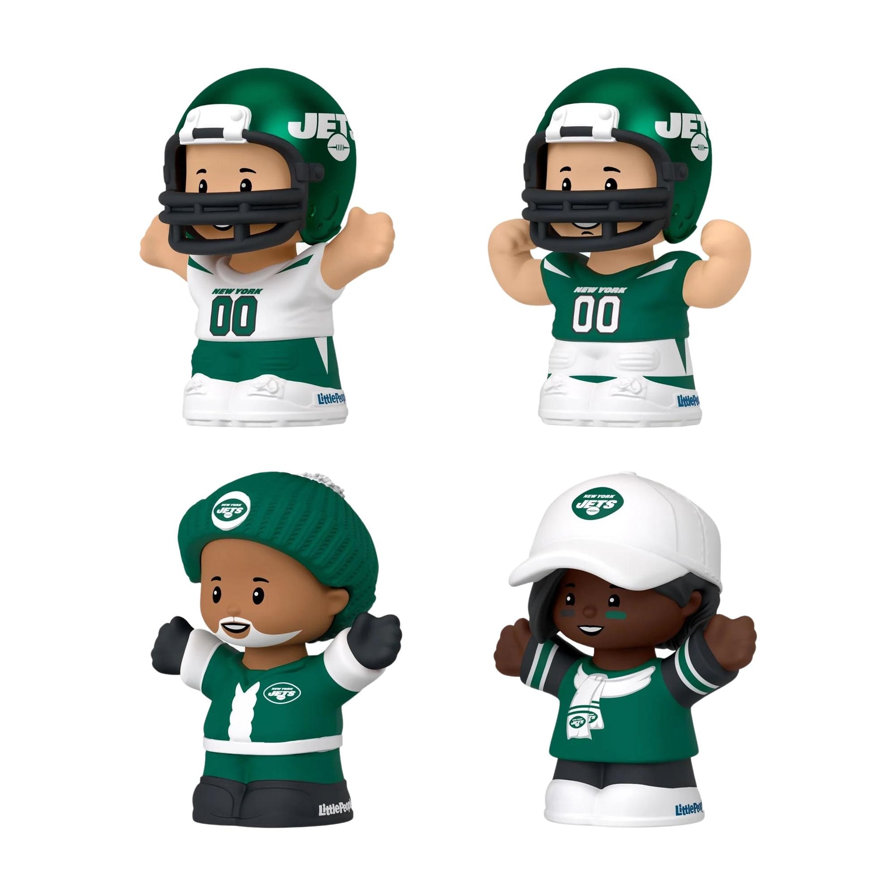 New York Jets 4-Piece NFL Little People Collector Set