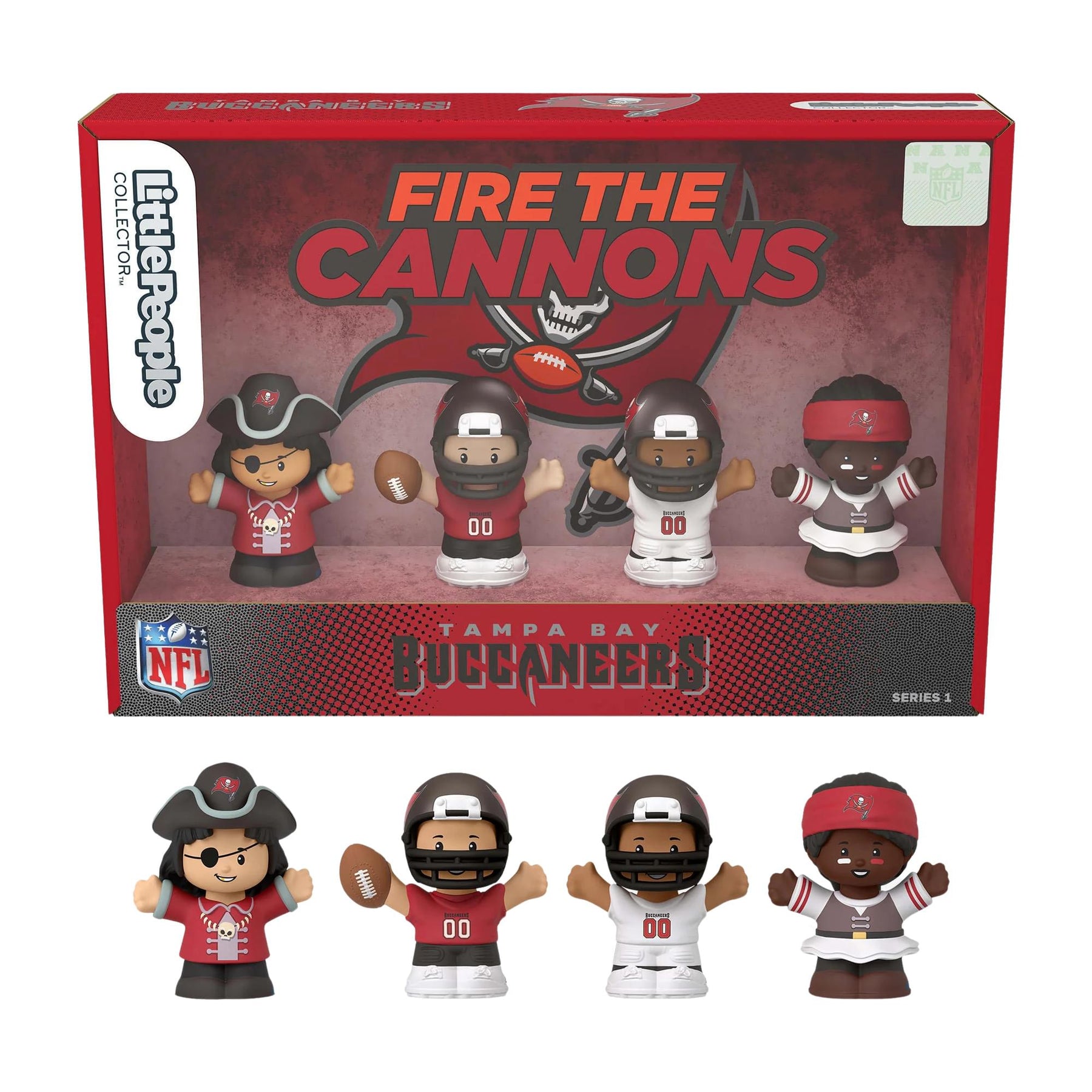 Tampa Bay Buccaneers 4-Piece NFL Little People Collector Set