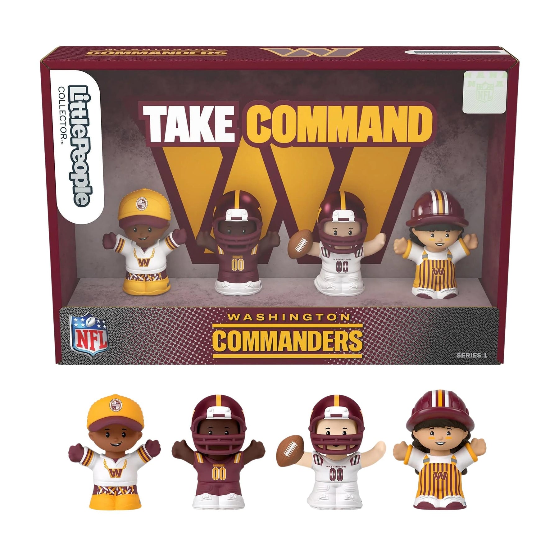 Washington Commanders 4-Piece NFL Little People Collector Set