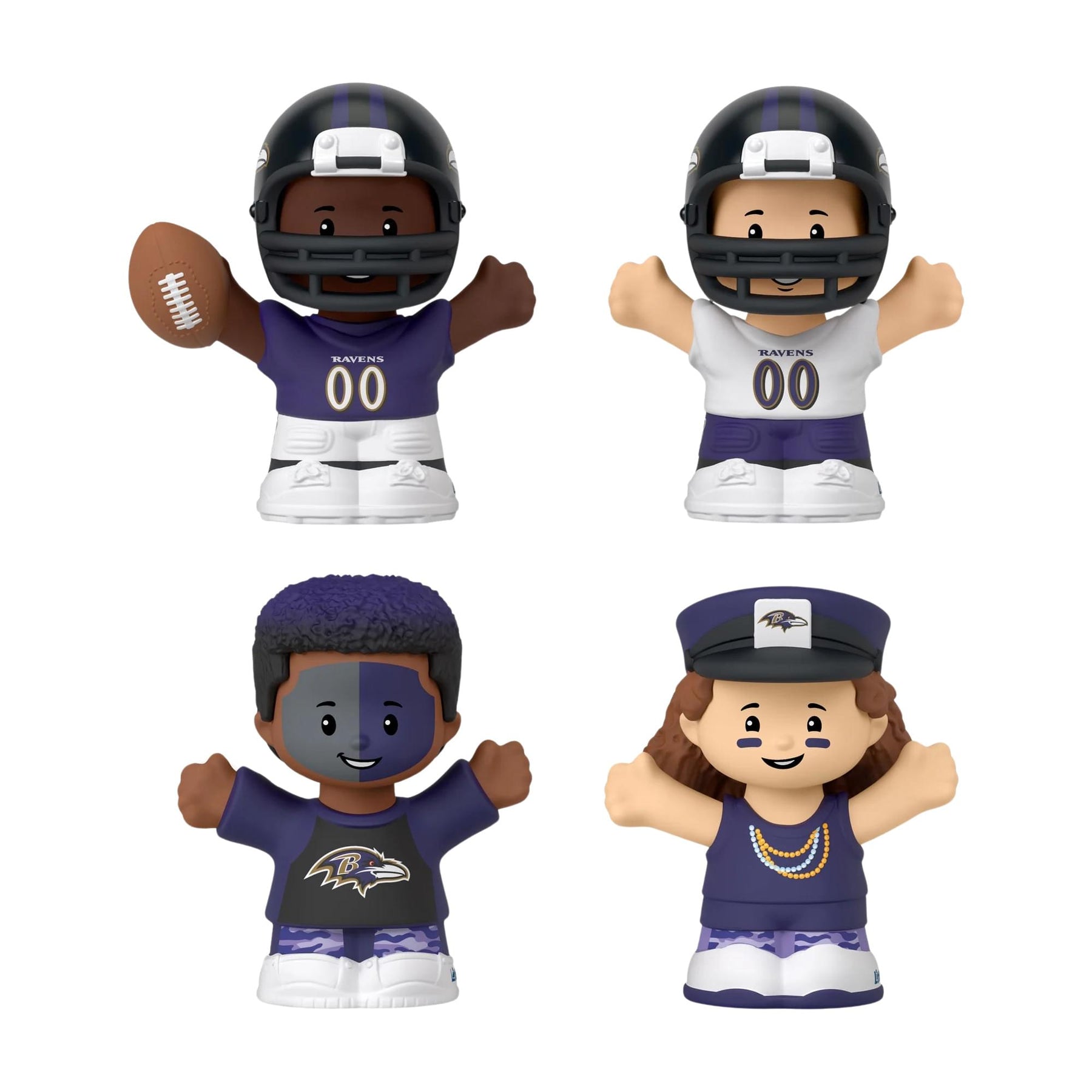 Baltimore Ravens 4-Piece NFL Little People Collector Set