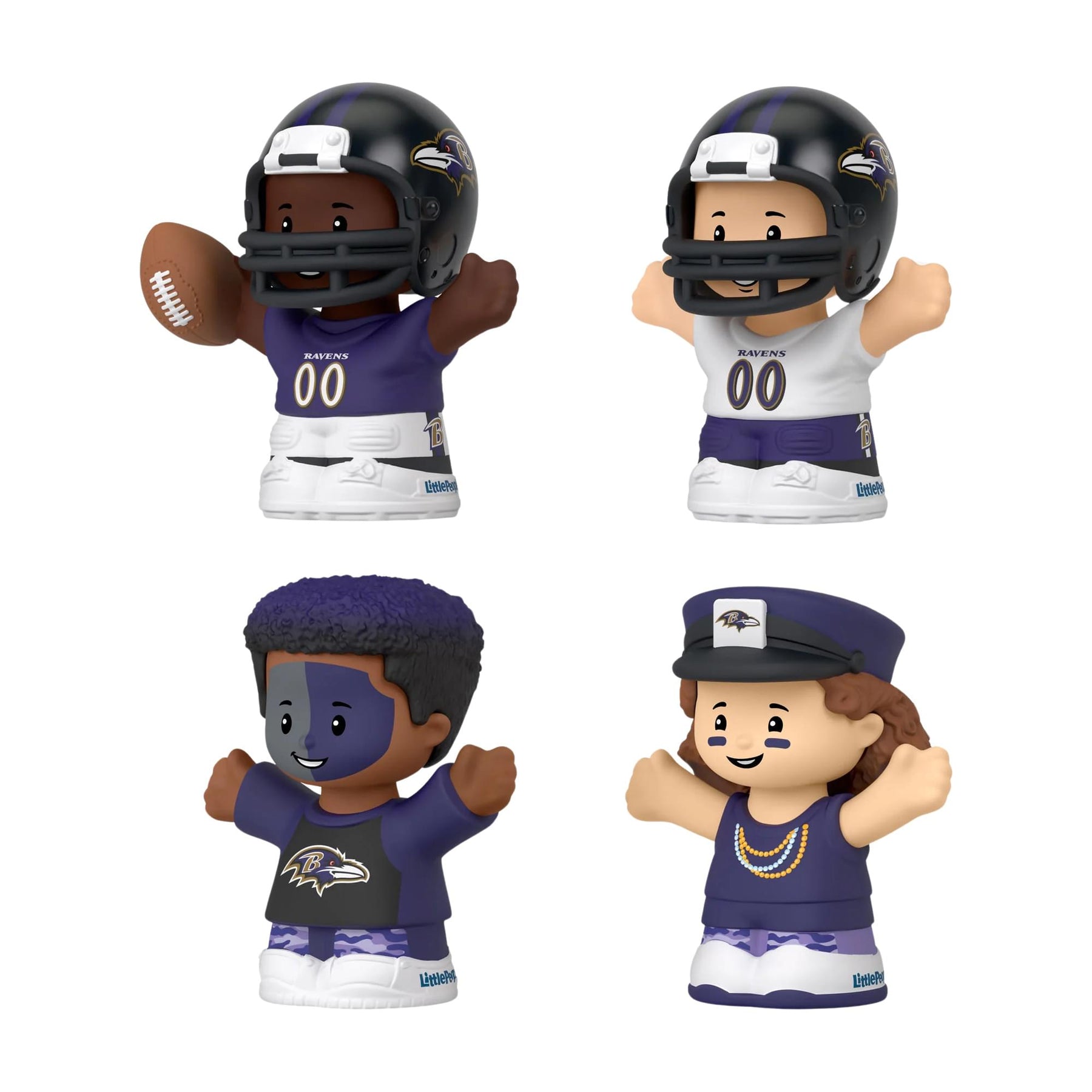 Baltimore Ravens 4-Piece NFL Little People Collector Set