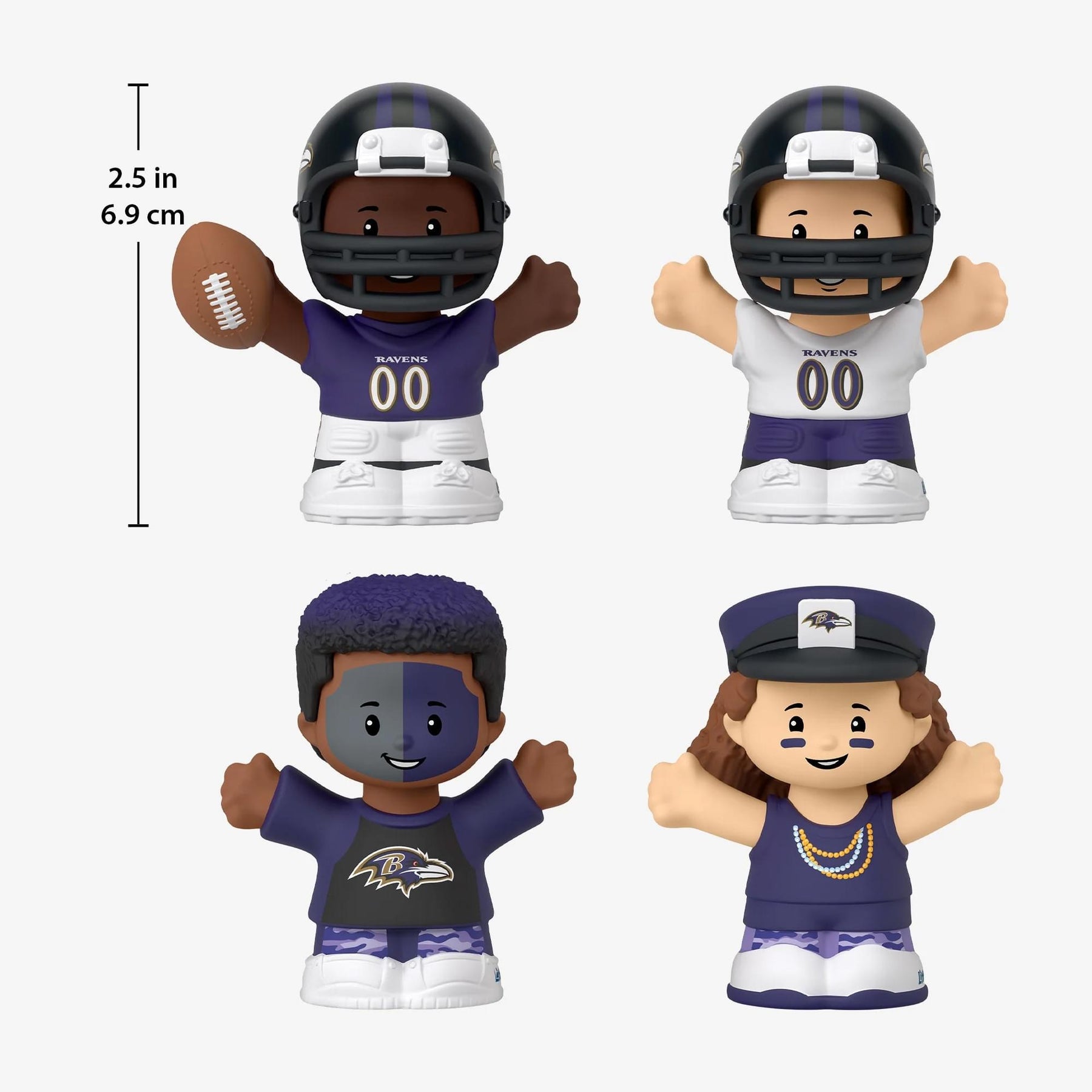 Baltimore Ravens 4-Piece NFL Little People Collector Set