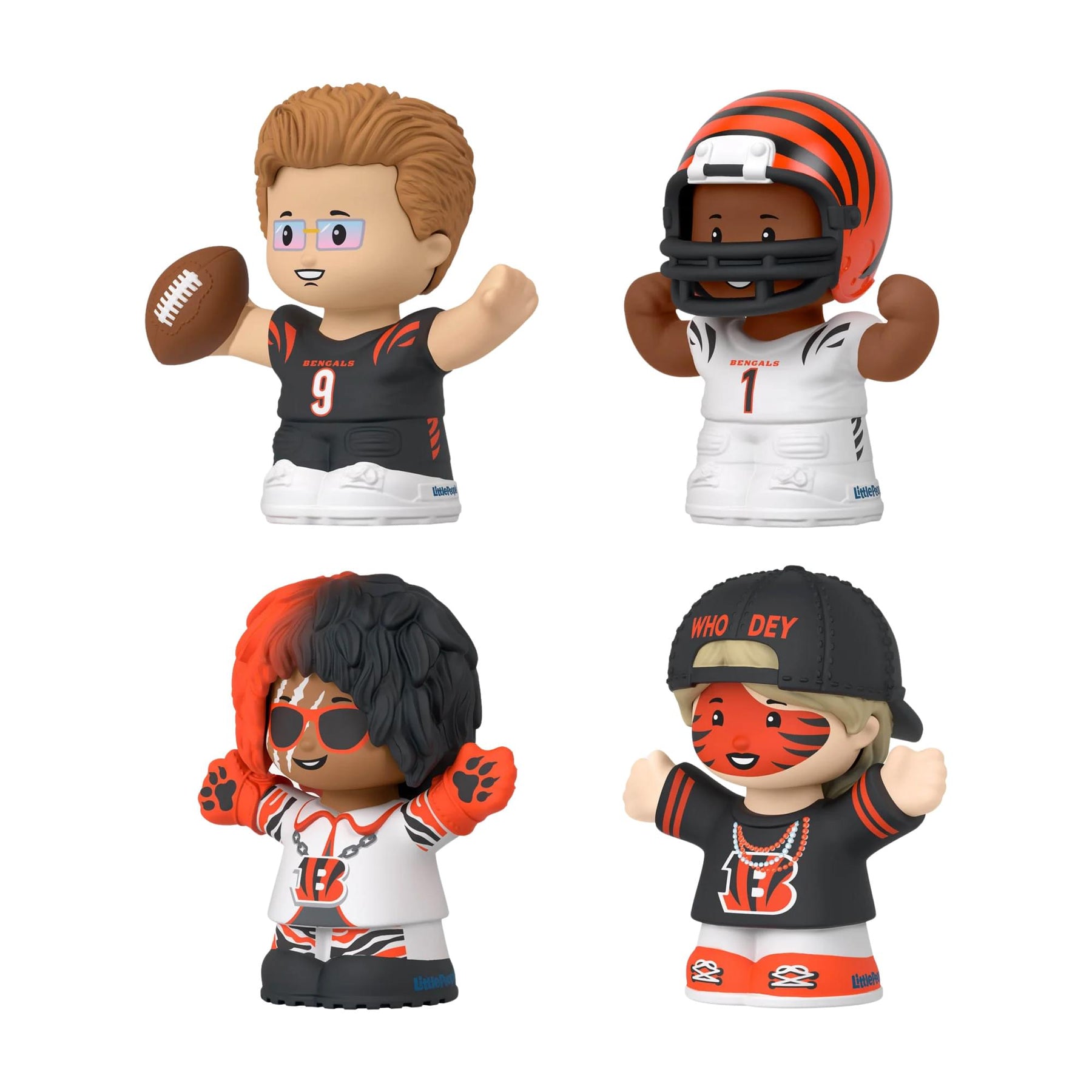 Cincinnati Bengals 4-Piece NFL Little People Collector Set