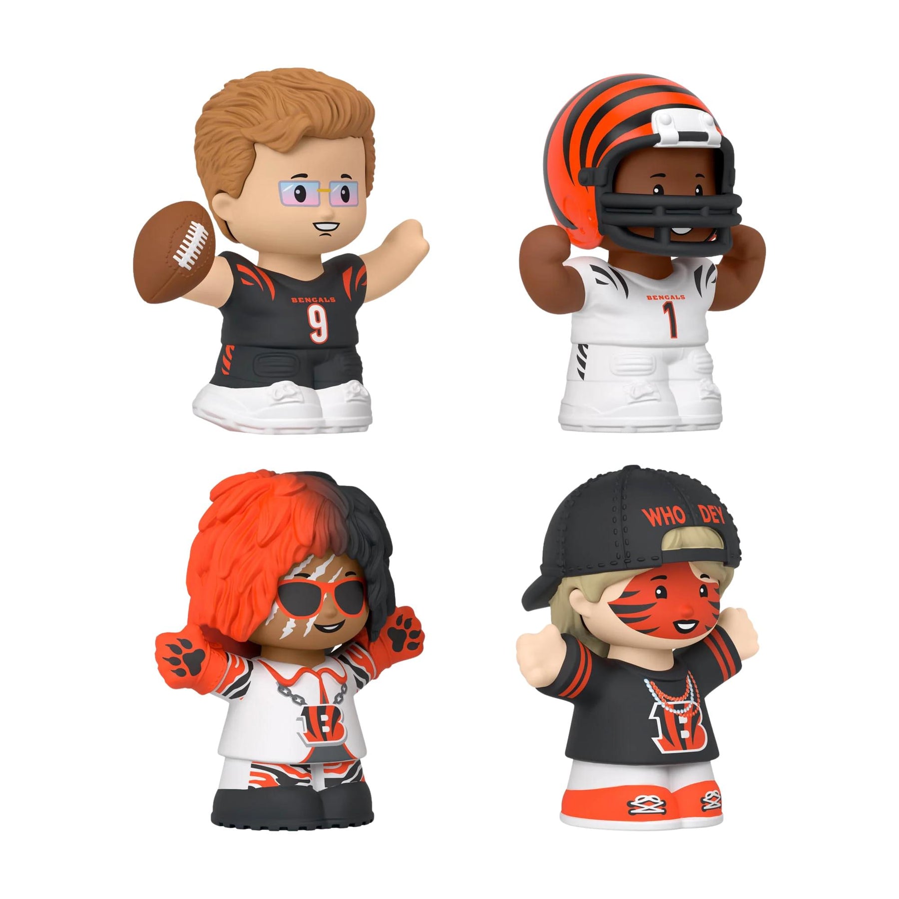 Cincinnati Bengals 4-Piece NFL Little People Collector Set