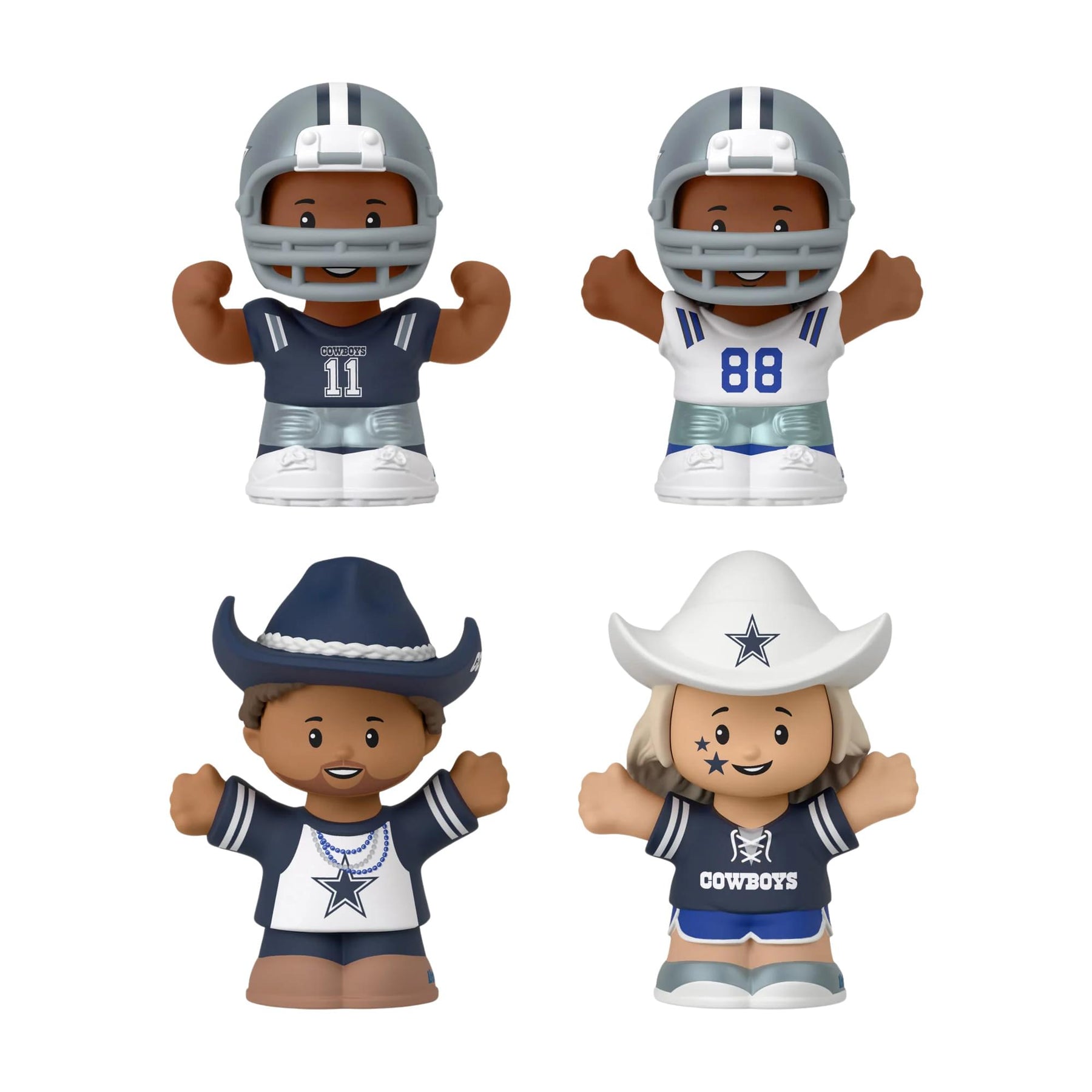 Dallas Cowboys 4-Piece NFL Little People Collector Set