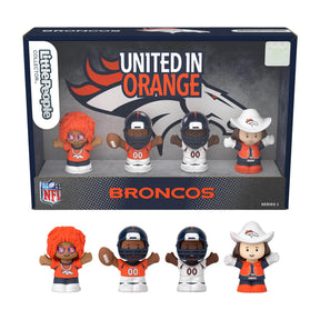 Denver Broncos 4-Piece NFL Little People Collector Set