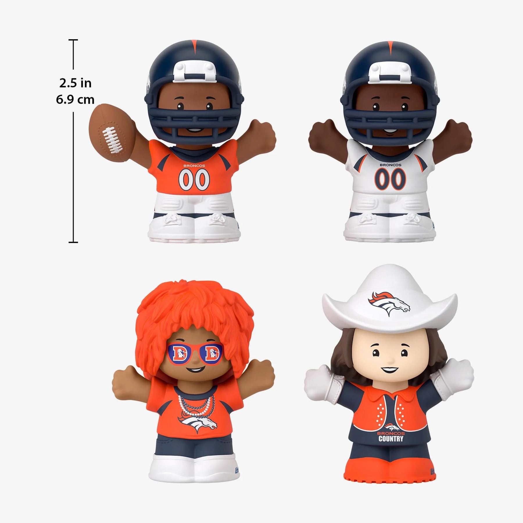 Denver Broncos 4-Piece NFL Little People Collector Set