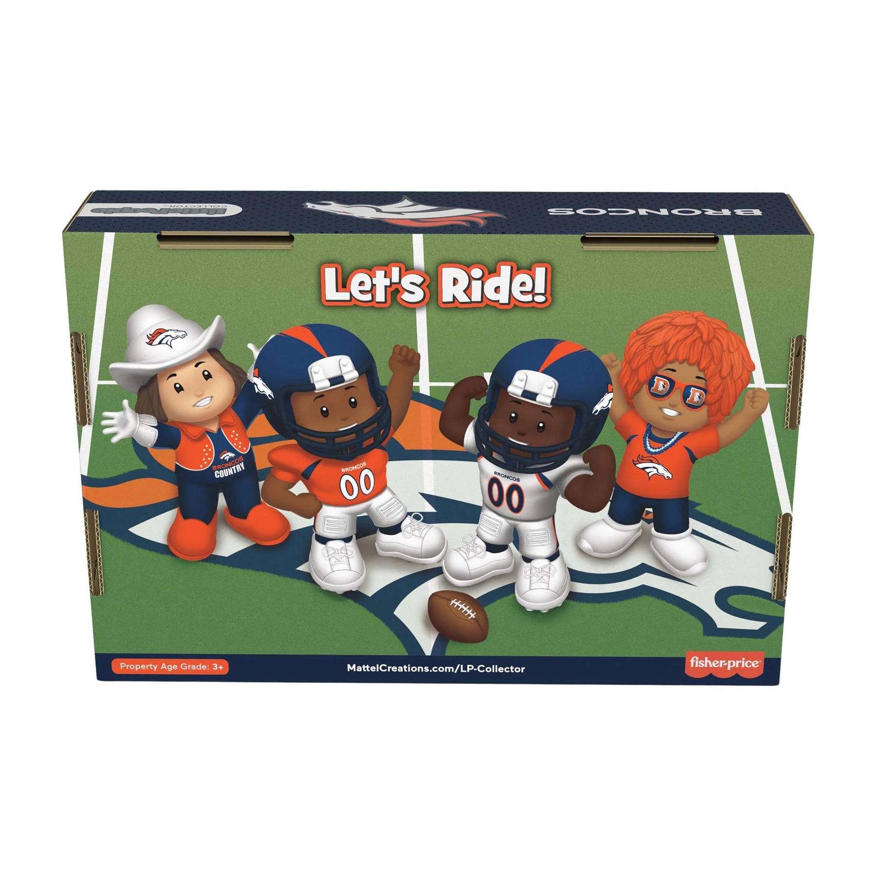 Denver Broncos 4-Piece NFL Little People Collector Set