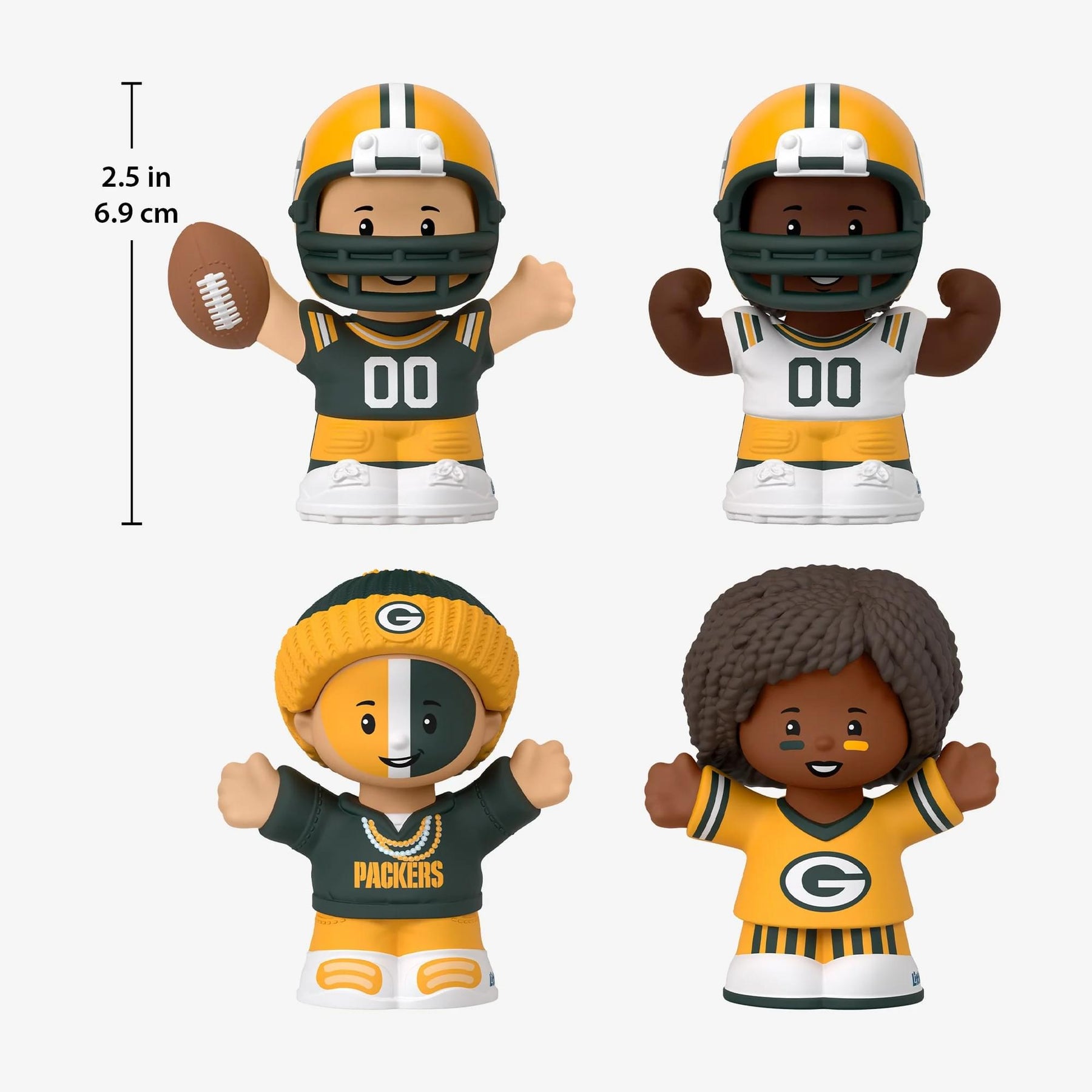 Green Bay Packers 4-Piece NFL Little People Collector Set