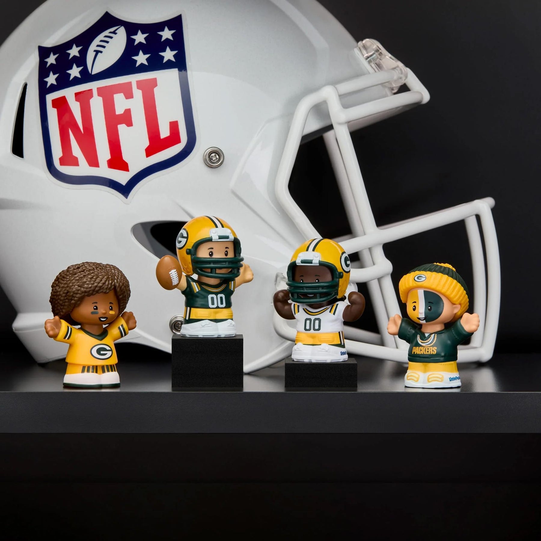 Green Bay Packers 4-Piece NFL Little People Collector Set