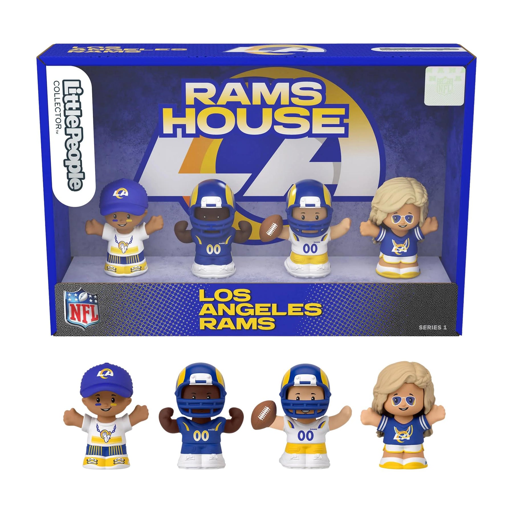 Los Angeles Rams 4-Piece NFL Little People Collector Set