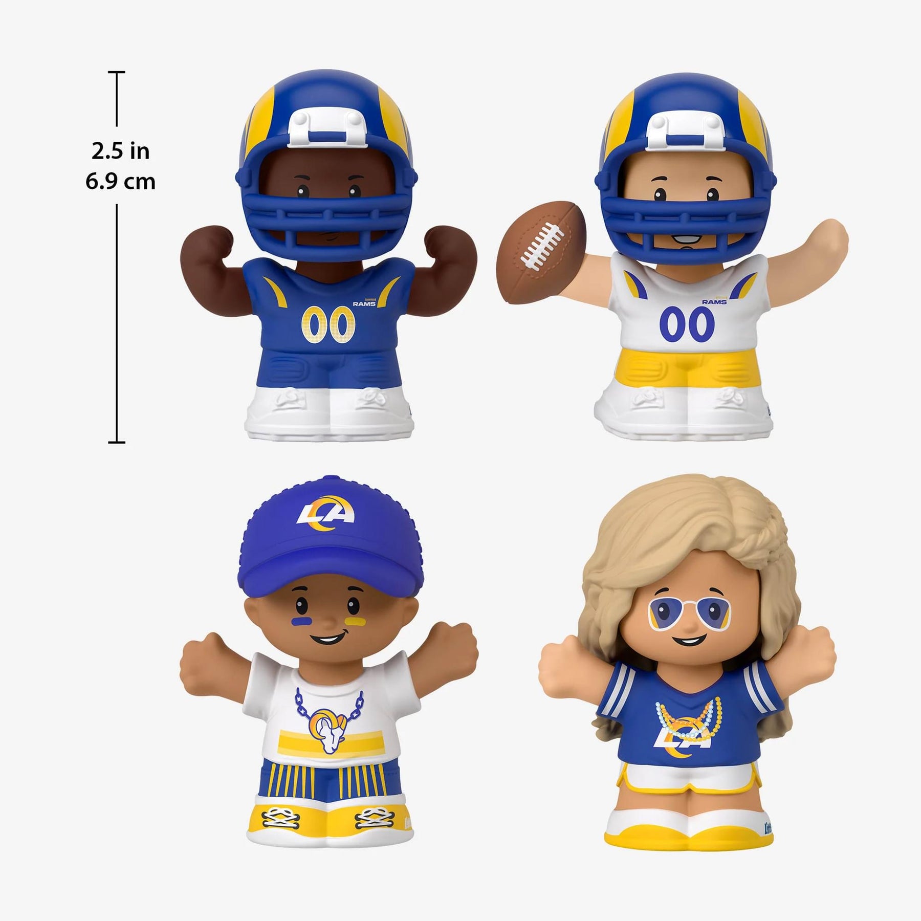 Los Angeles Rams 4-Piece NFL Little People Collector Set