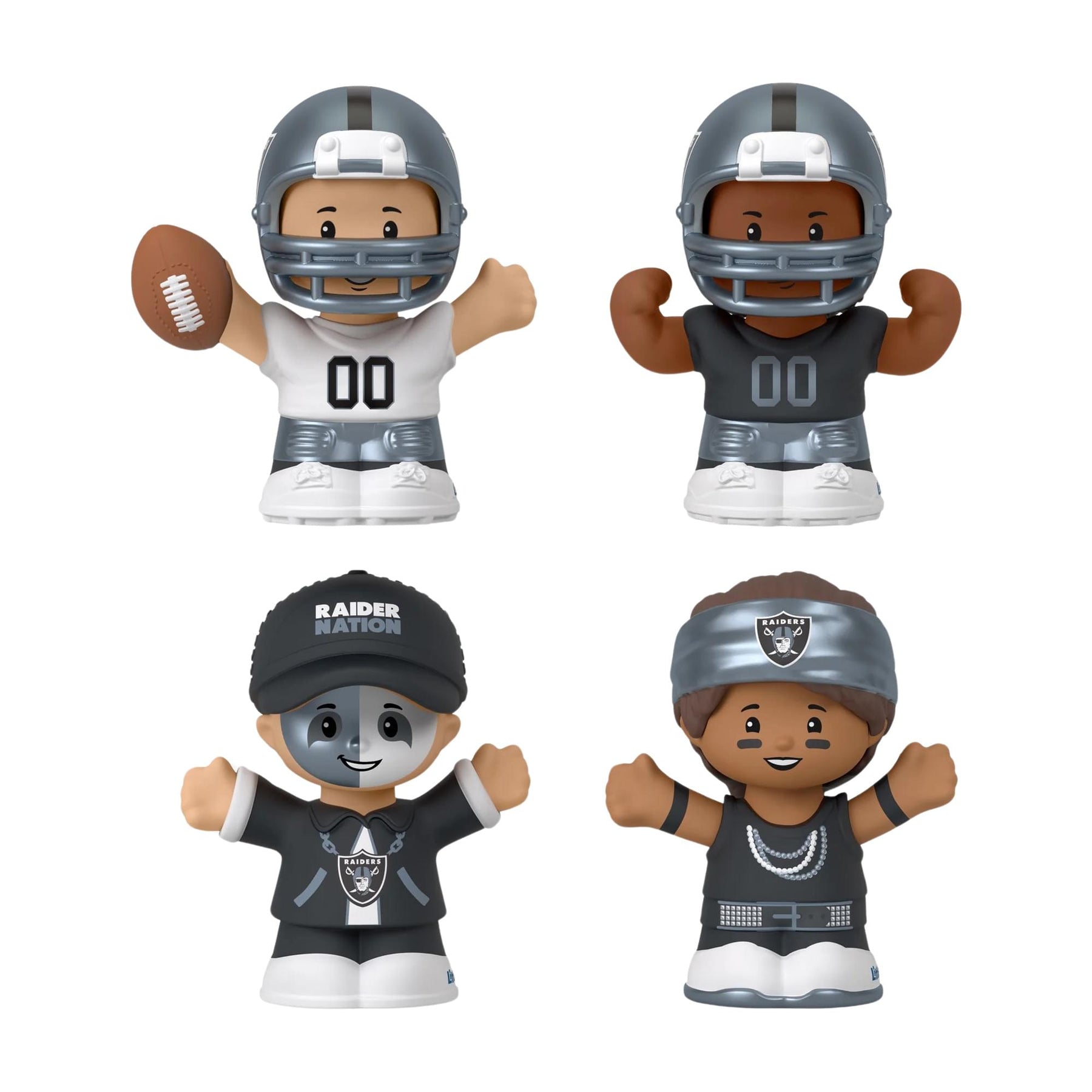 Las Vegas Raiders 4-Piece NFL Little People Collector Set