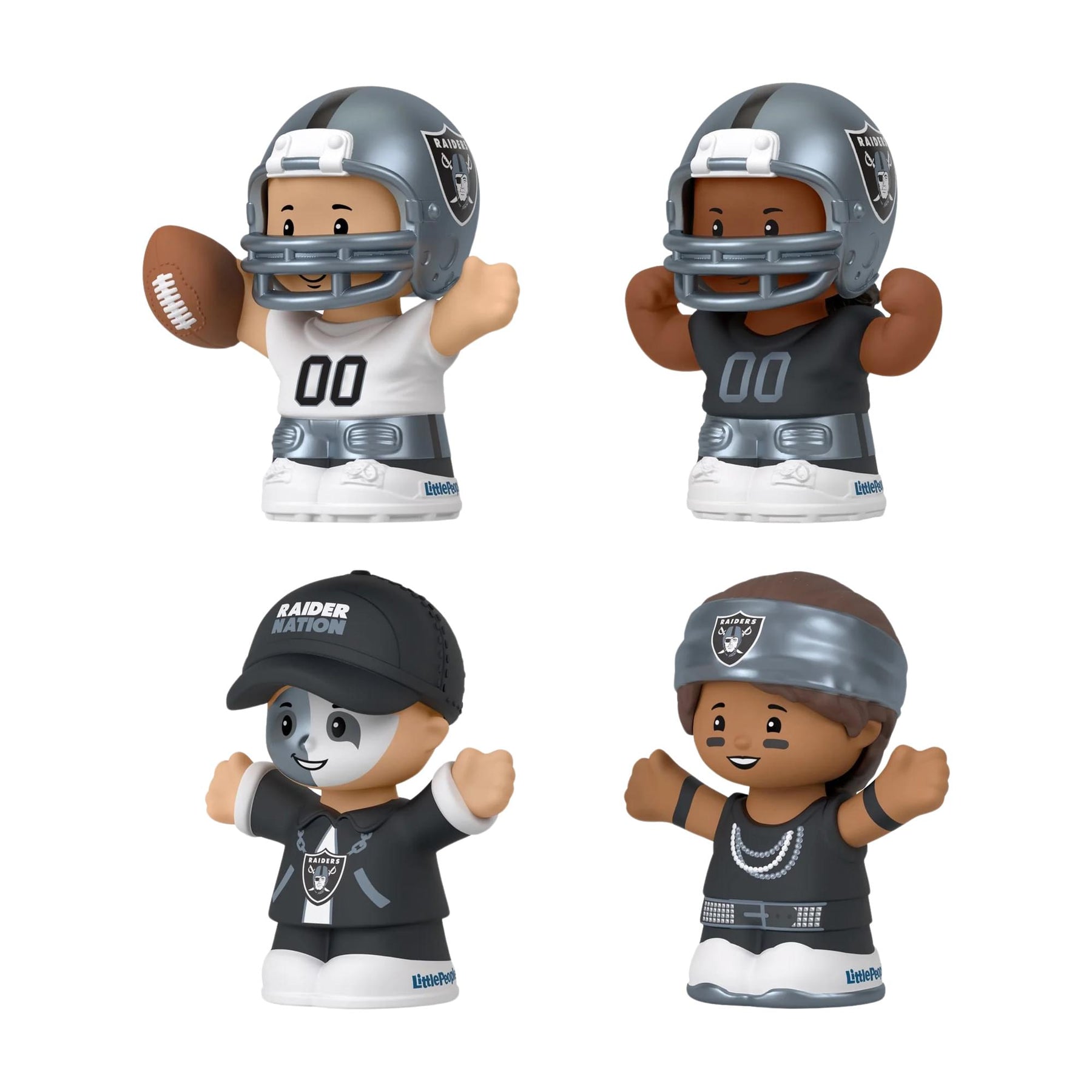 Las Vegas Raiders 4-Piece NFL Little People Collector Set