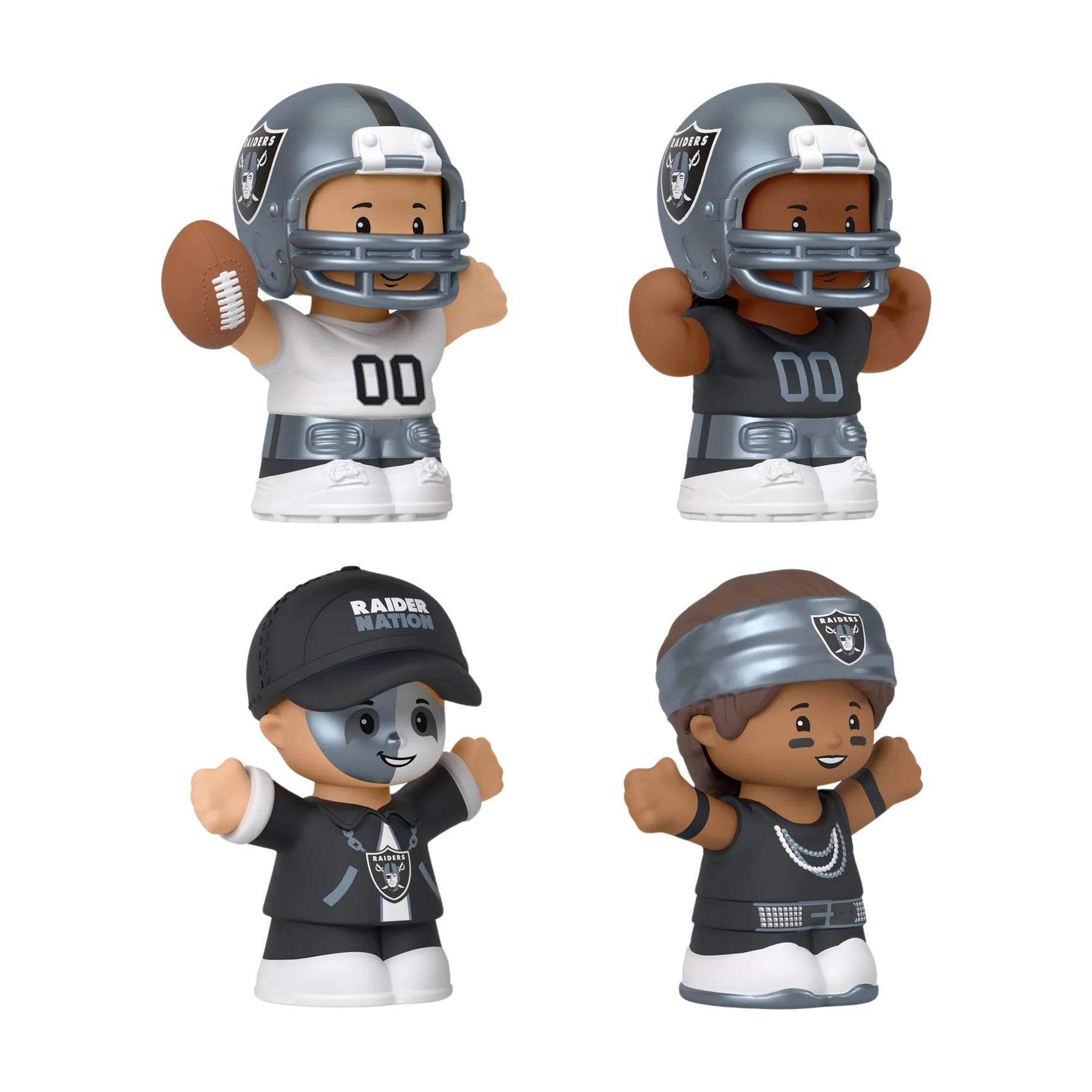 Las Vegas Raiders 4-Piece NFL Little People Collector Set