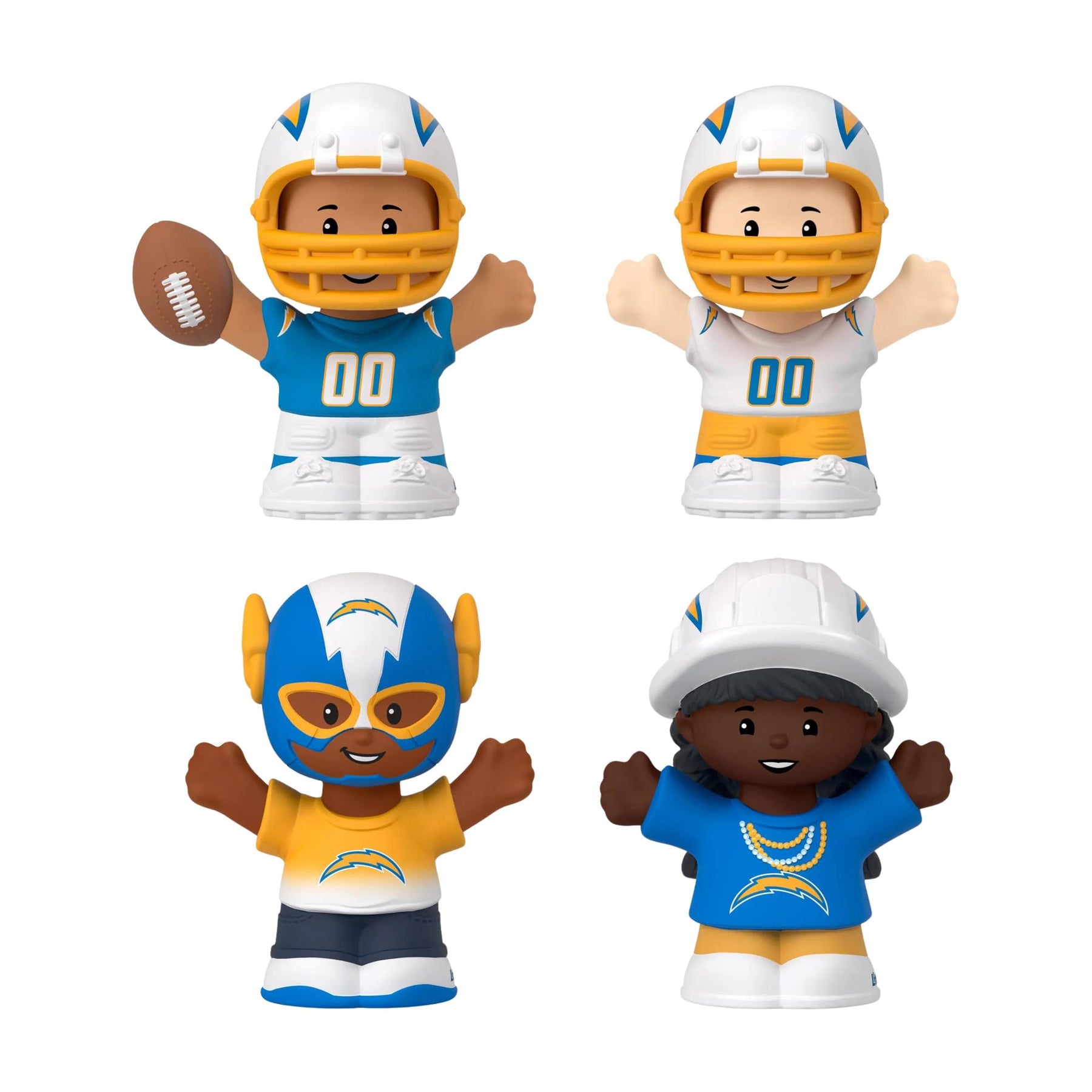 Los Angeles Chargers 4-Piece NFL Little People Collector Set