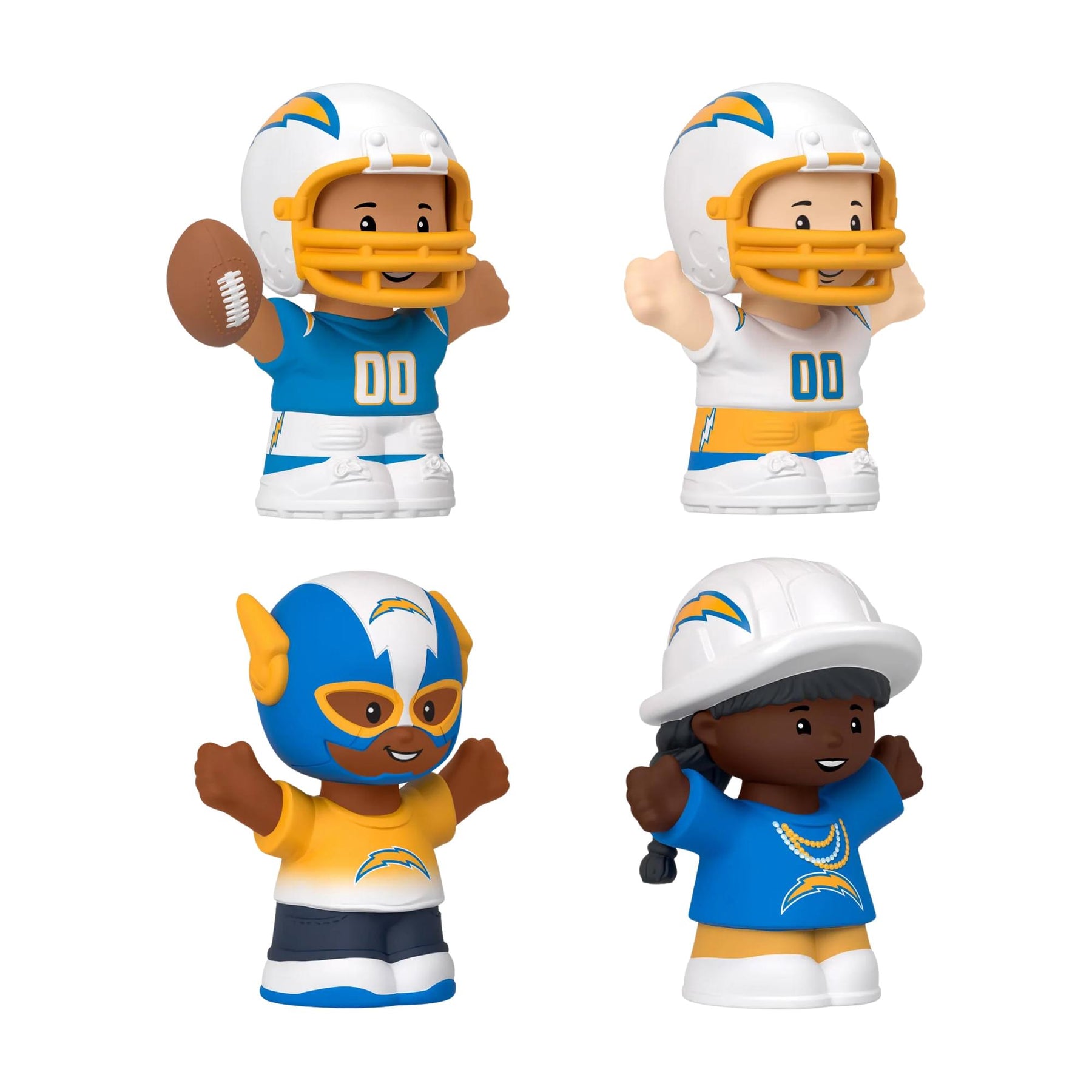 Los Angeles Chargers 4-Piece NFL Little People Collector Set