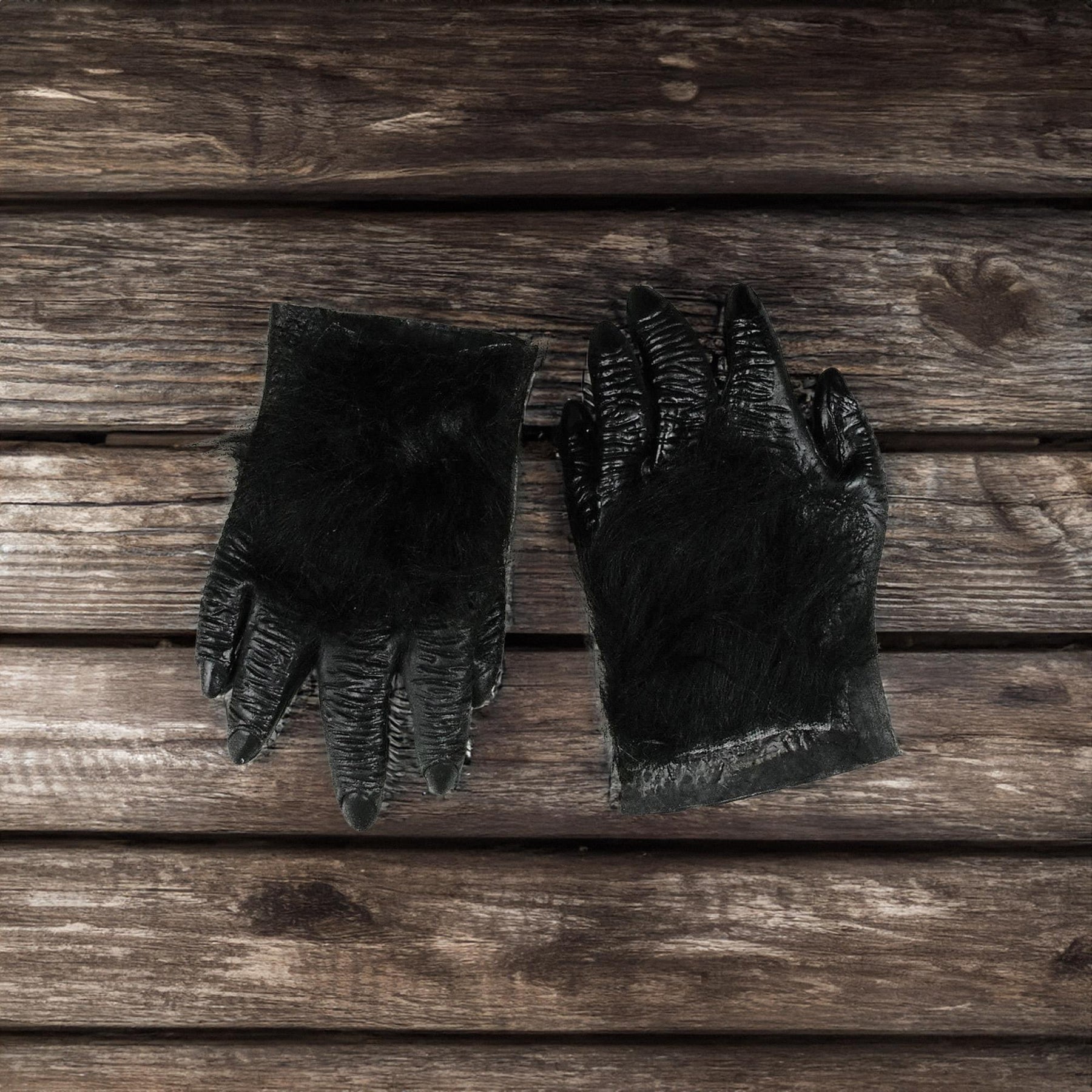 Black Adult Hairy Costume Hands