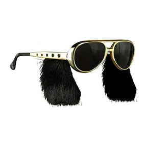 Rock N Roll Costume Glasses With Sideburn