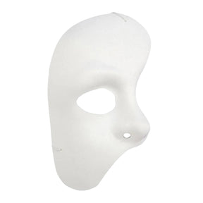 White Half Phantom Of The Opera Adult Costume Mask