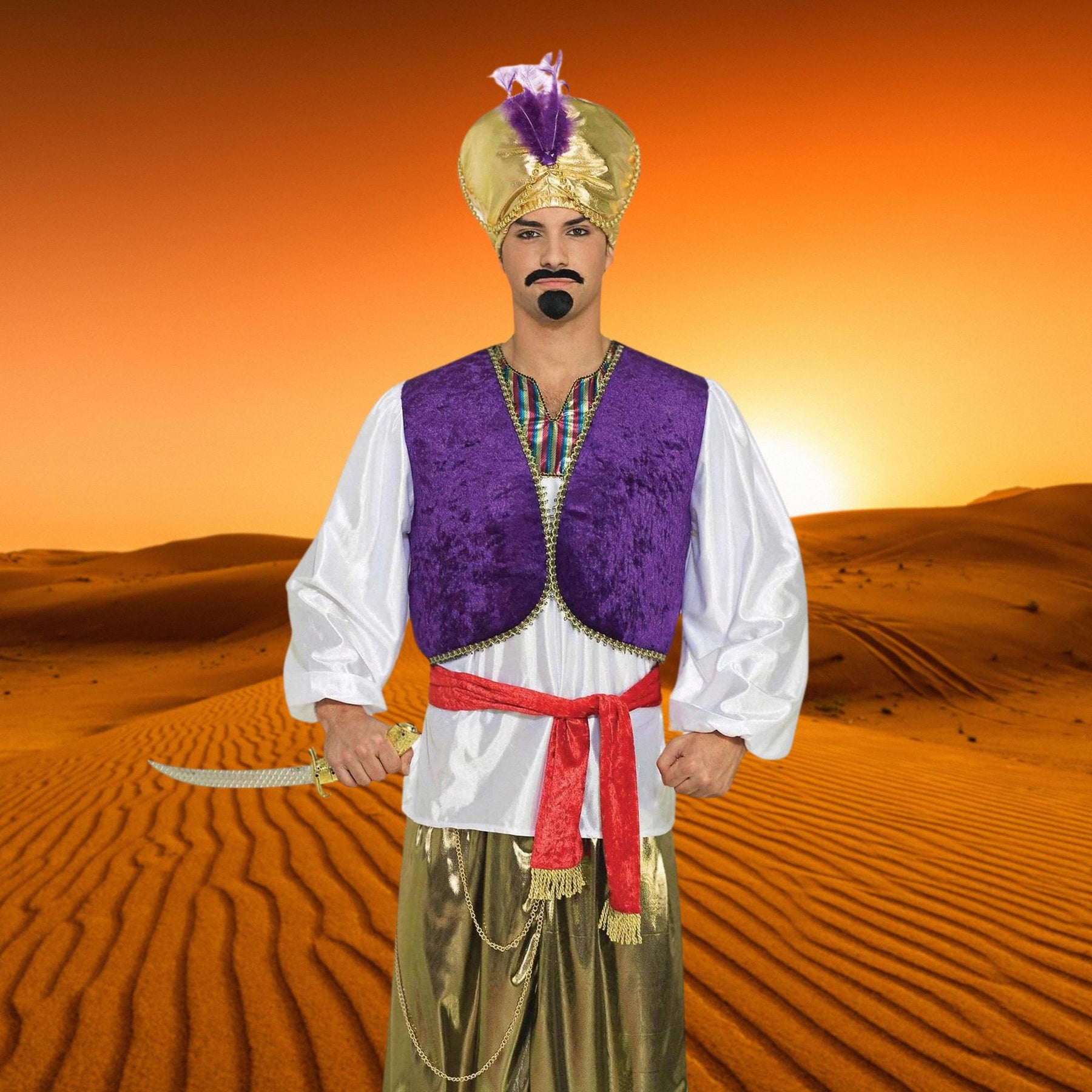 Desert Prince Costume Shirt & Vest