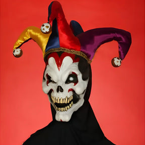 Wicked Evil Jester Adult Costume Mask