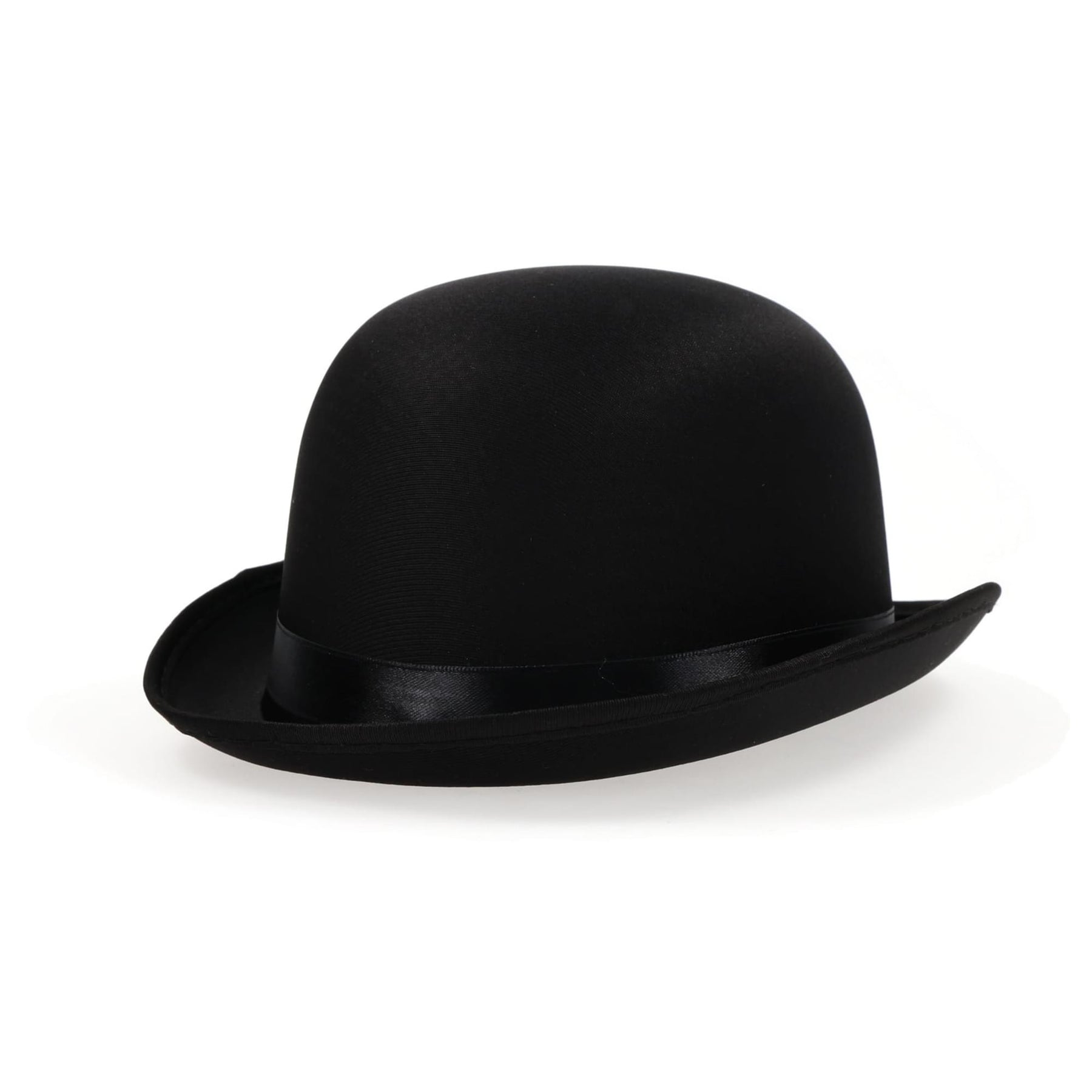 Black Satin Derby Adult Costume Hat