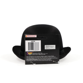 Black Satin Derby Adult Costume Hat