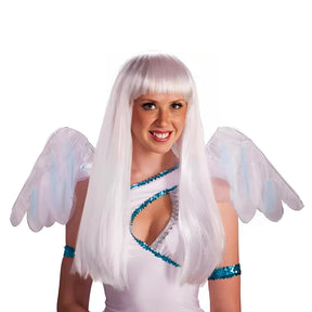 White Hot Angel Long Adult Costume Wig