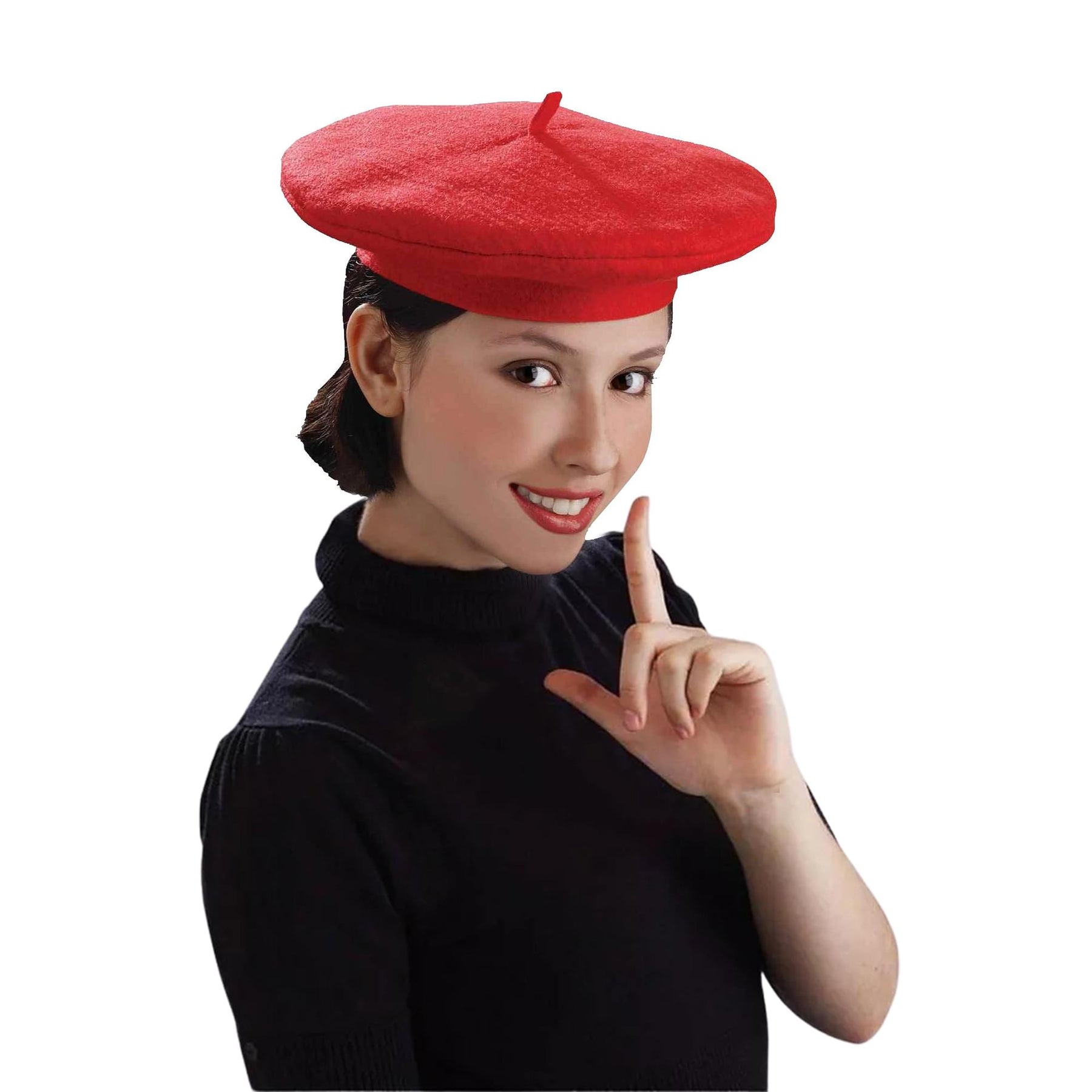 Red Beret Adult Costume Hat