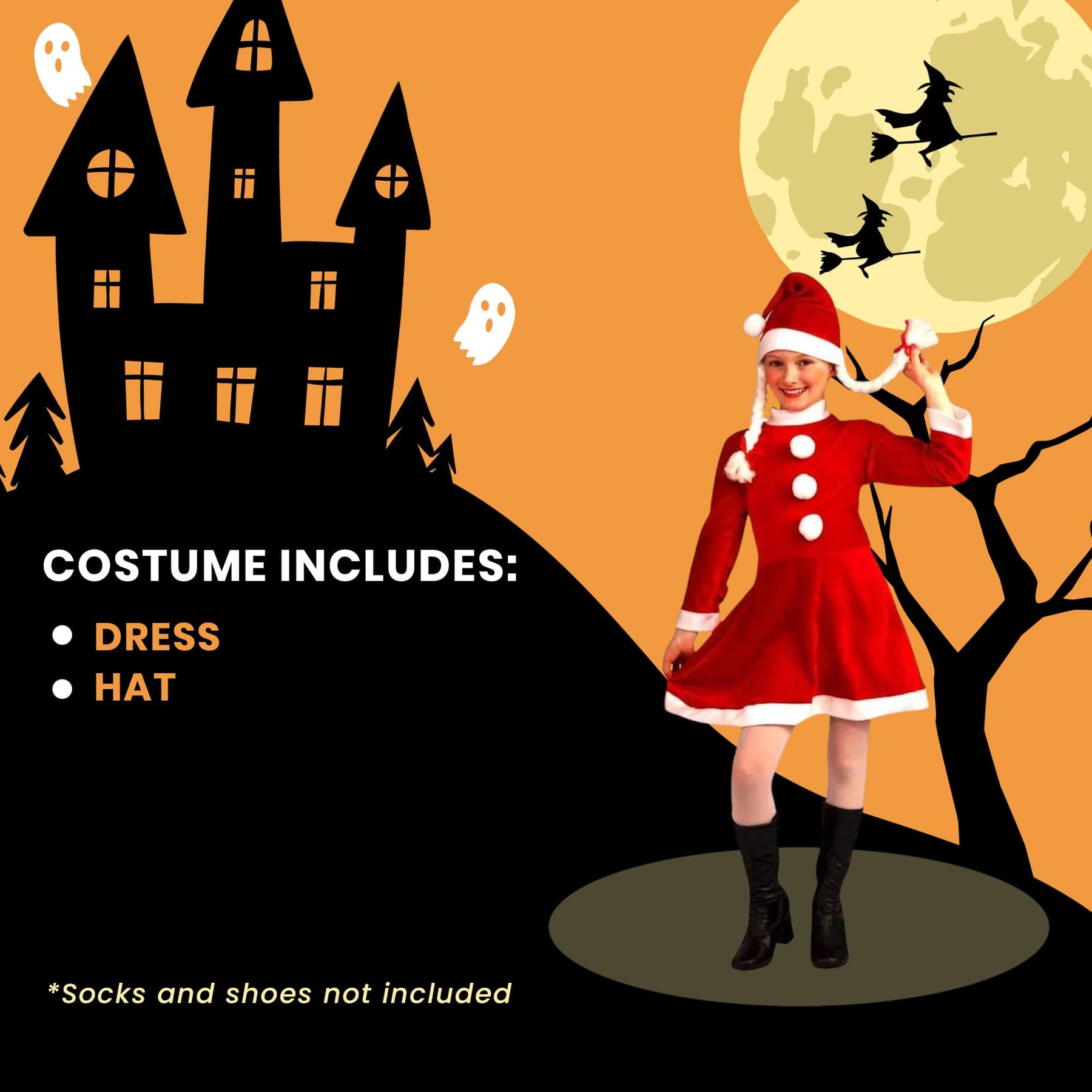 Lil Ms Santa's Helper Deluxe Costume Child