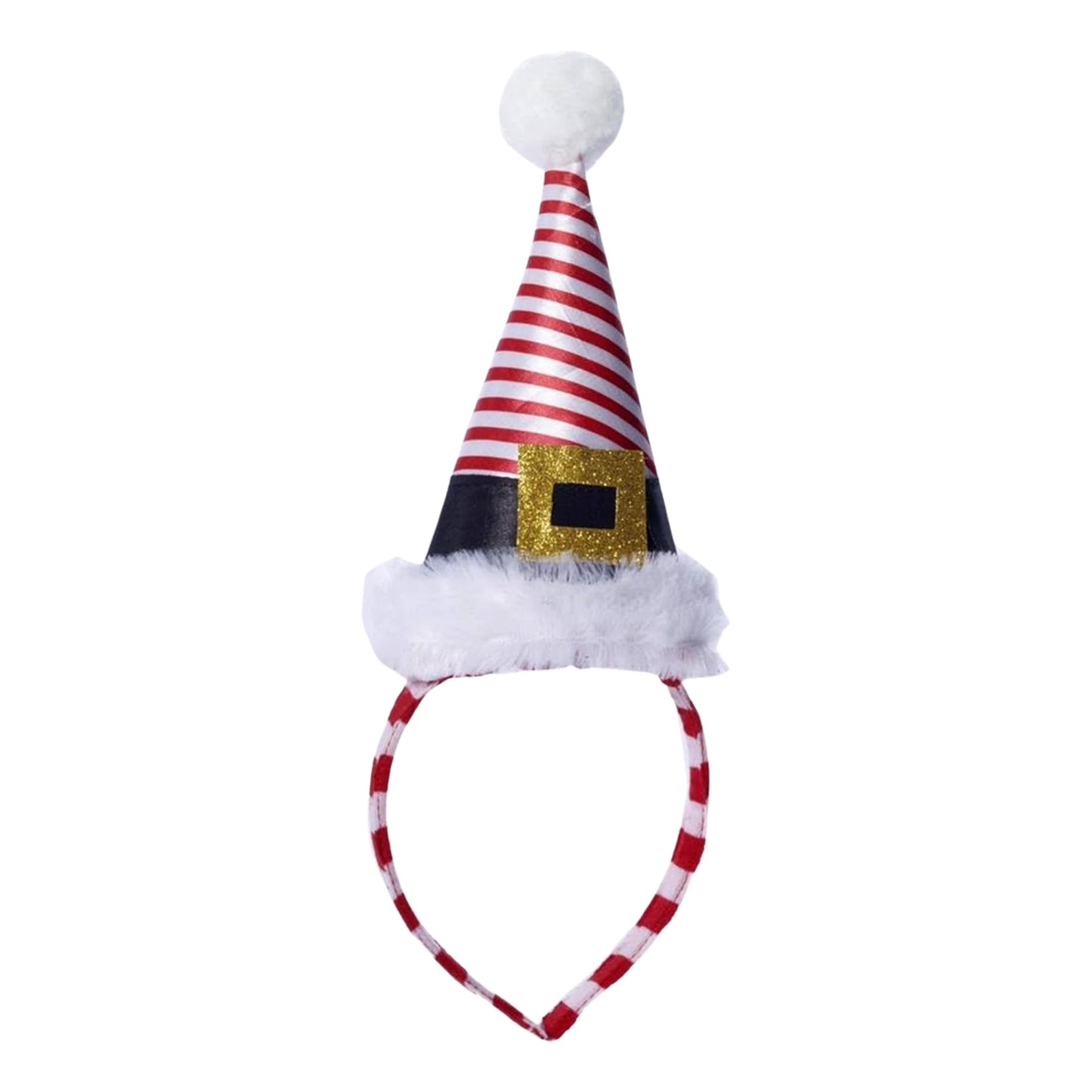 Mini Striped Santa Hat Costume Headband