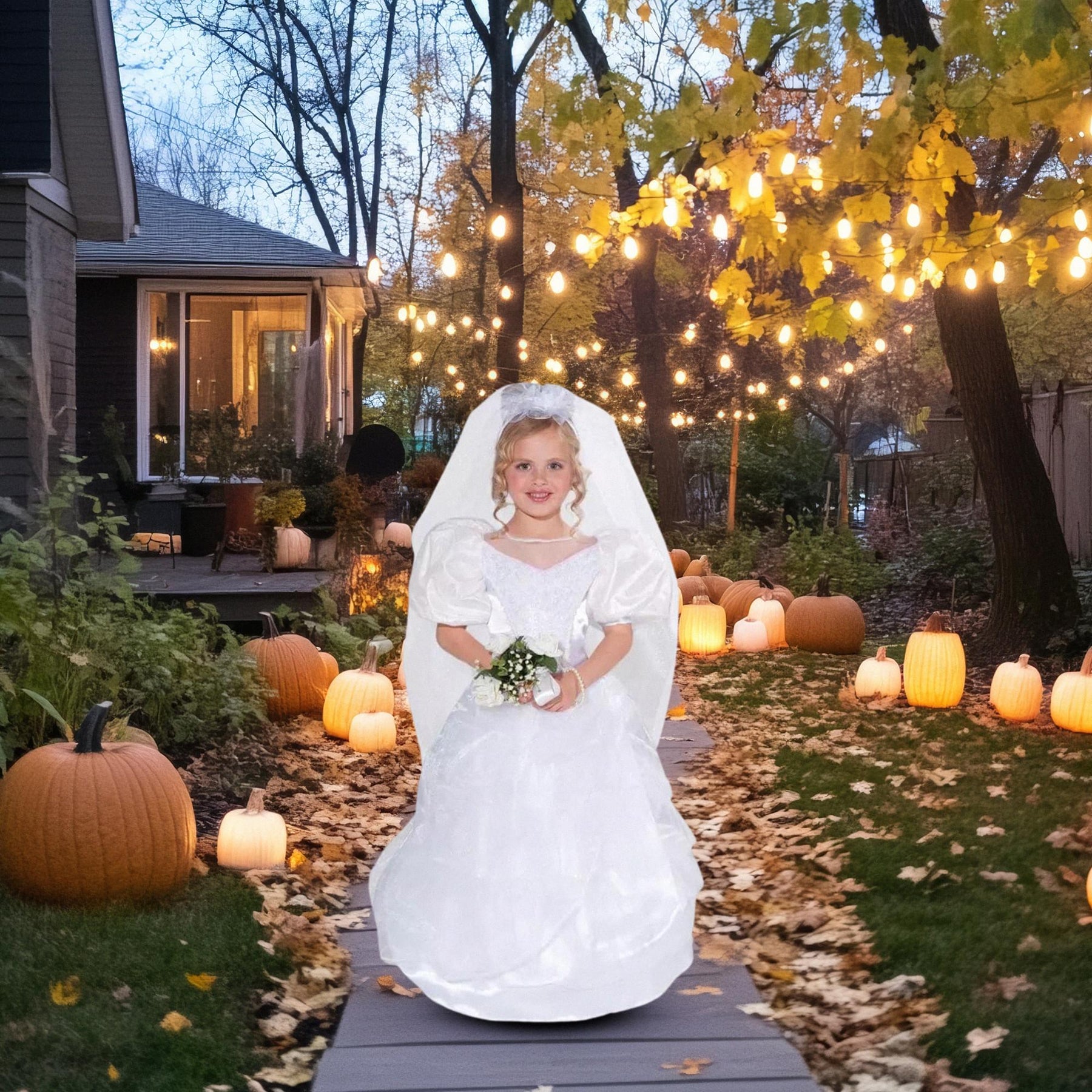 First Dance With Daddy Wedding Gown Costume Child