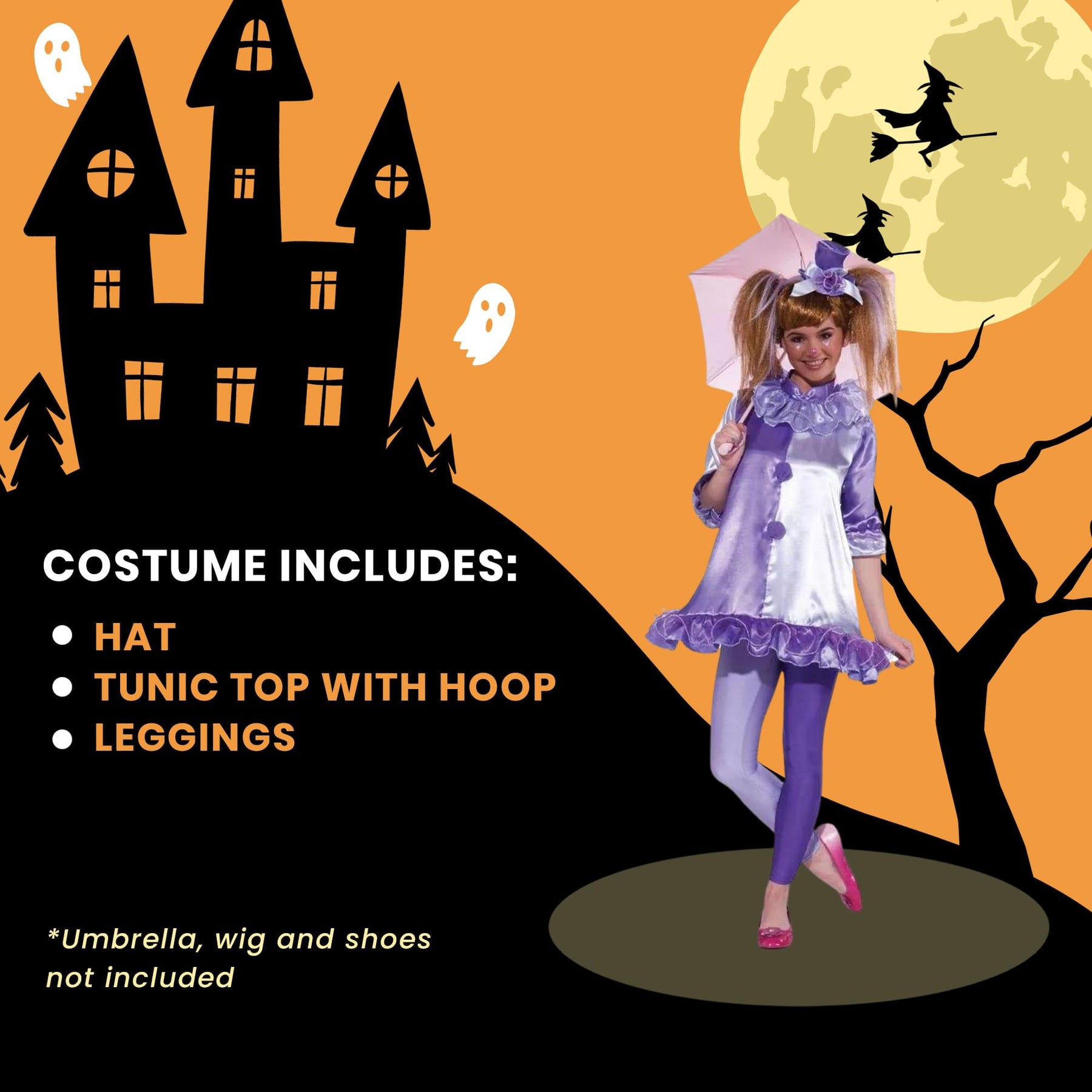 Violet The Clown Costume Dress Teen