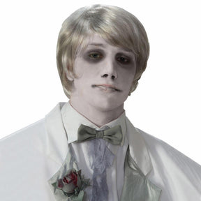 Ghostly Gentleman Grey/White Costume Wig Adult