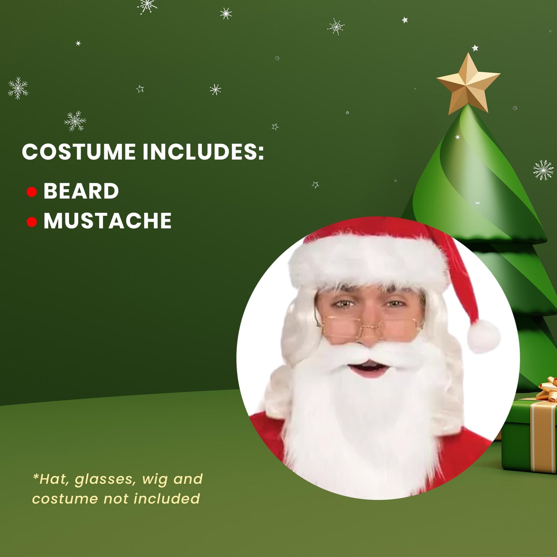 Simply Santa Beard And Moustache Costume Accessory Set